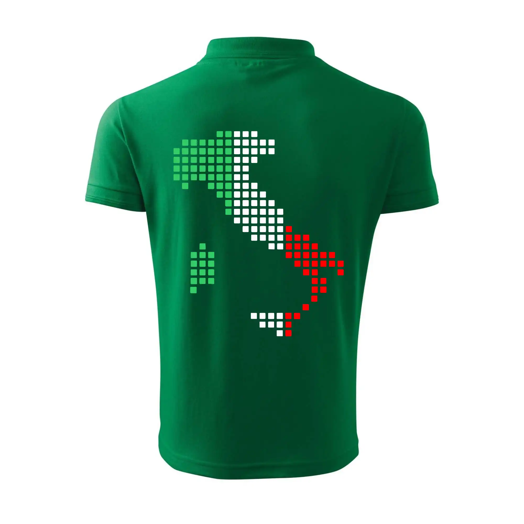 Itálie obrys vlajka