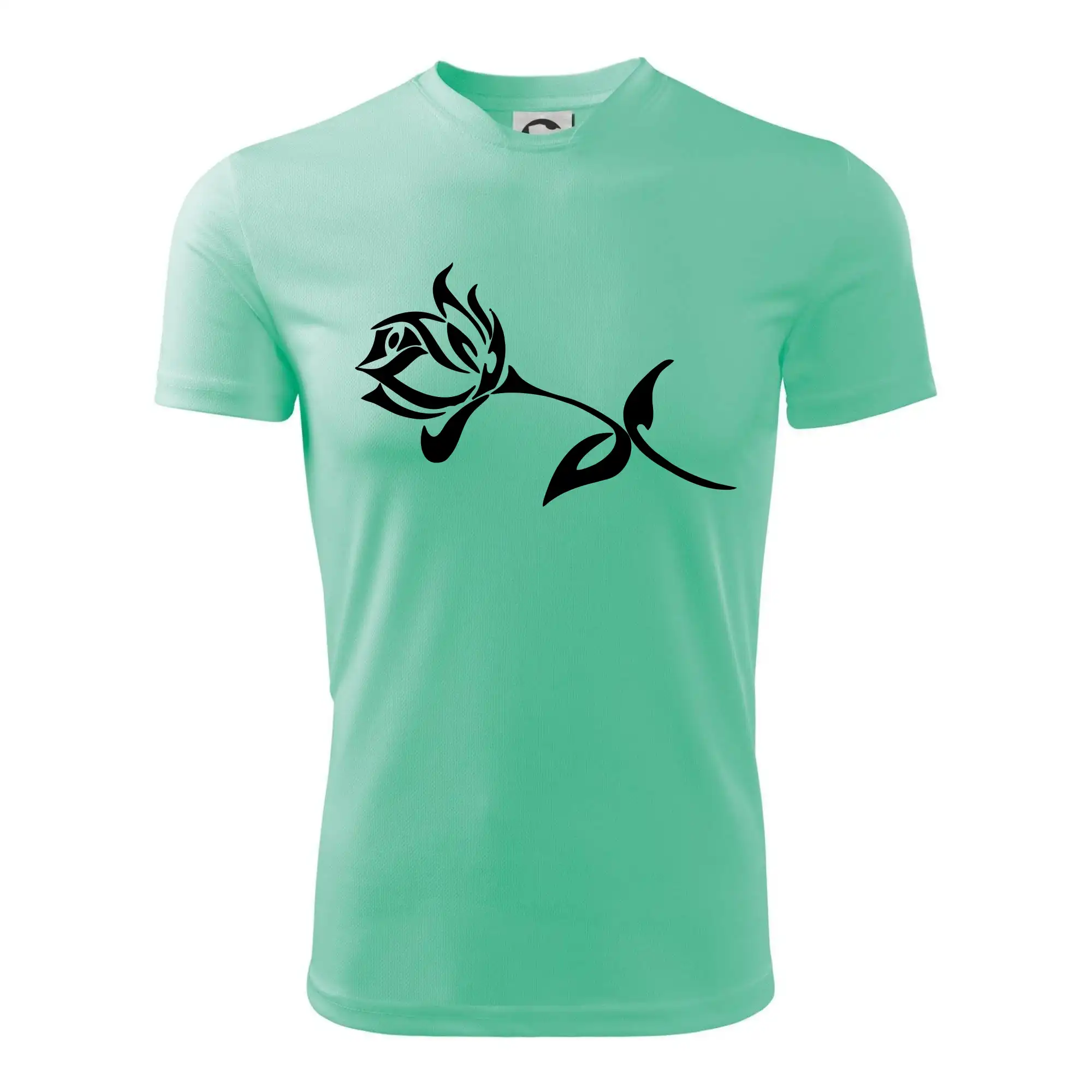 Tričká s kvetinami - Ruže obrys - Detské tričko športové