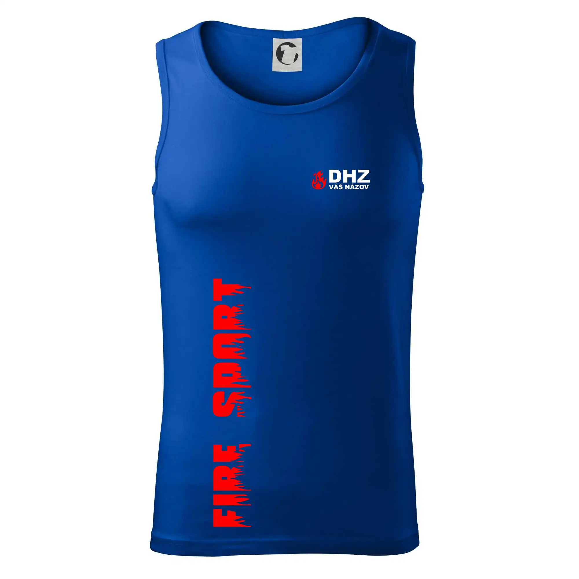 Originálne tričká pre hasičov - DHZ (oheň, firesport, názov sboru - vlastný nápis) - Tielko pánske Core
