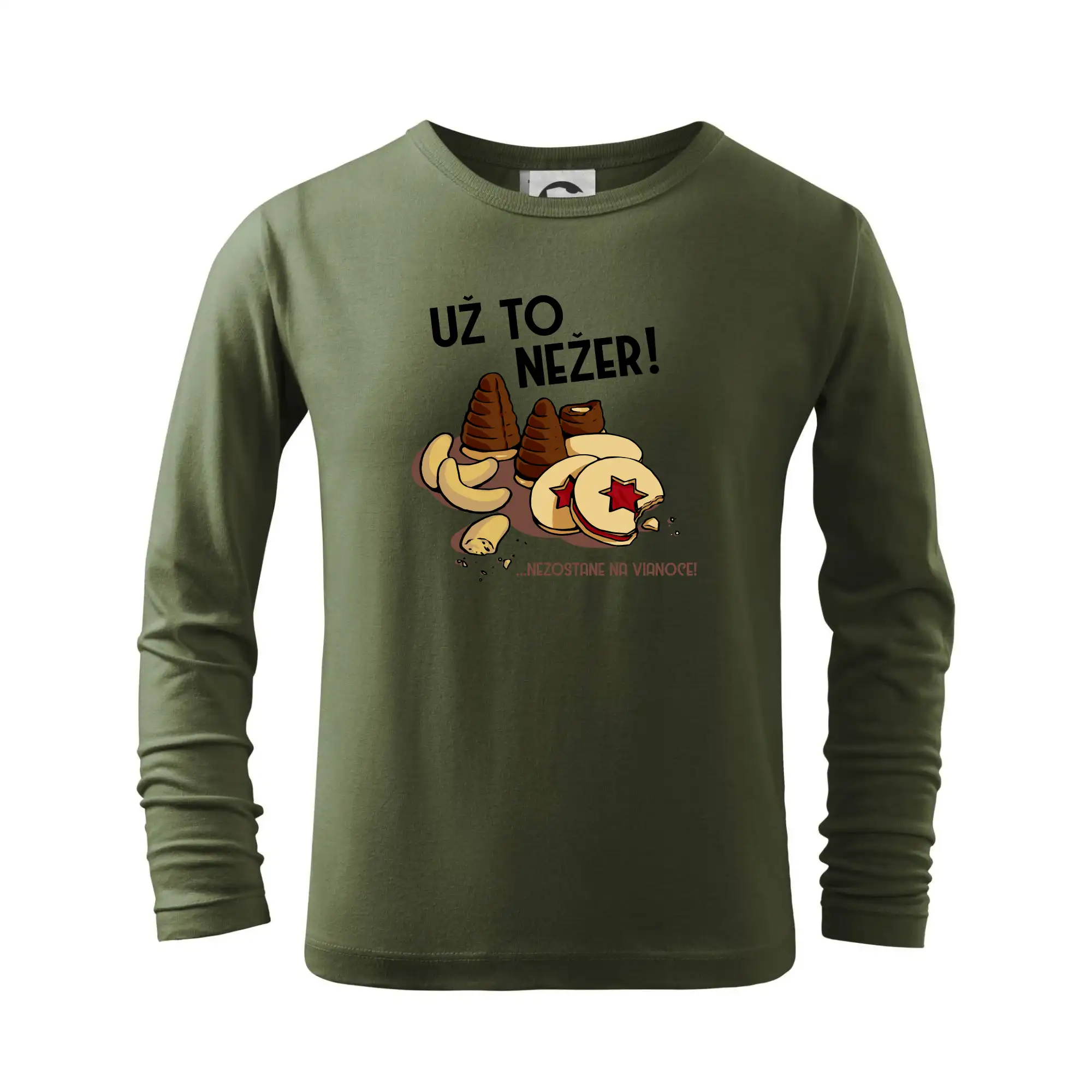 Vianočné tričká - Už to nežer! - Tričko detské Long Sleeve