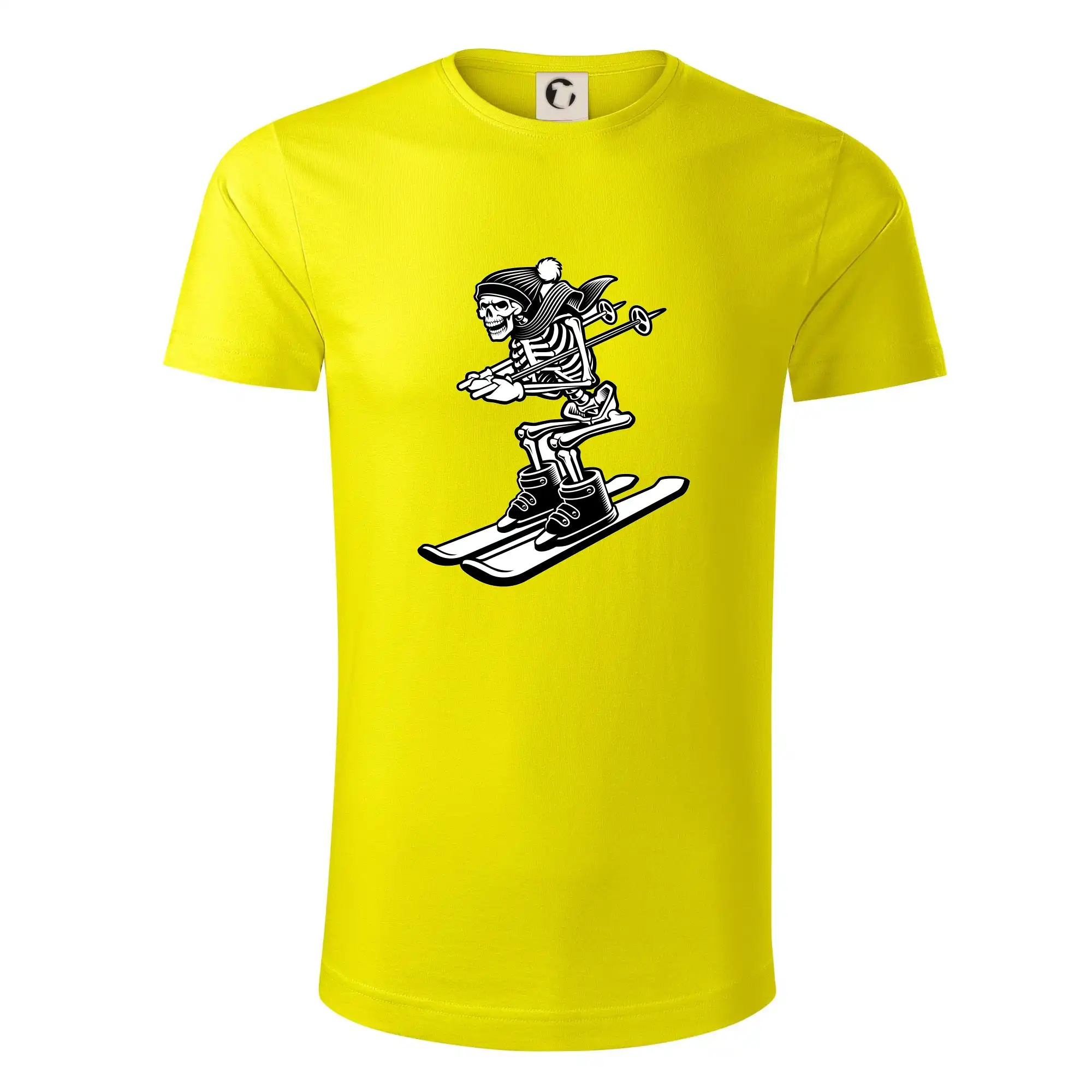 Lyže a Snowboard - Ski kostra - Tričko z organickej bavlny