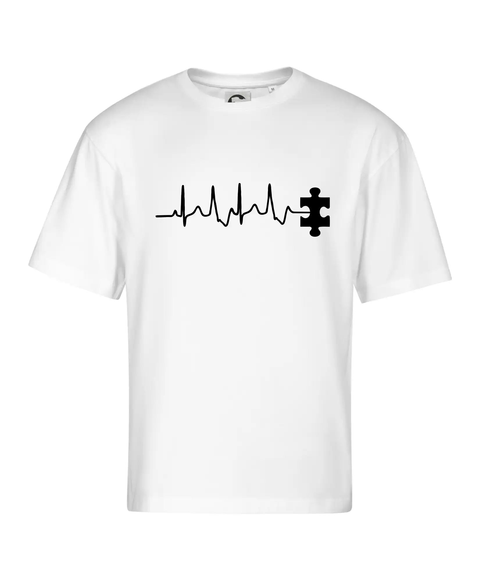 Tričká pre zamilovaných - EKG puzzle rozpojené - Stage unisex - OVERSIZE