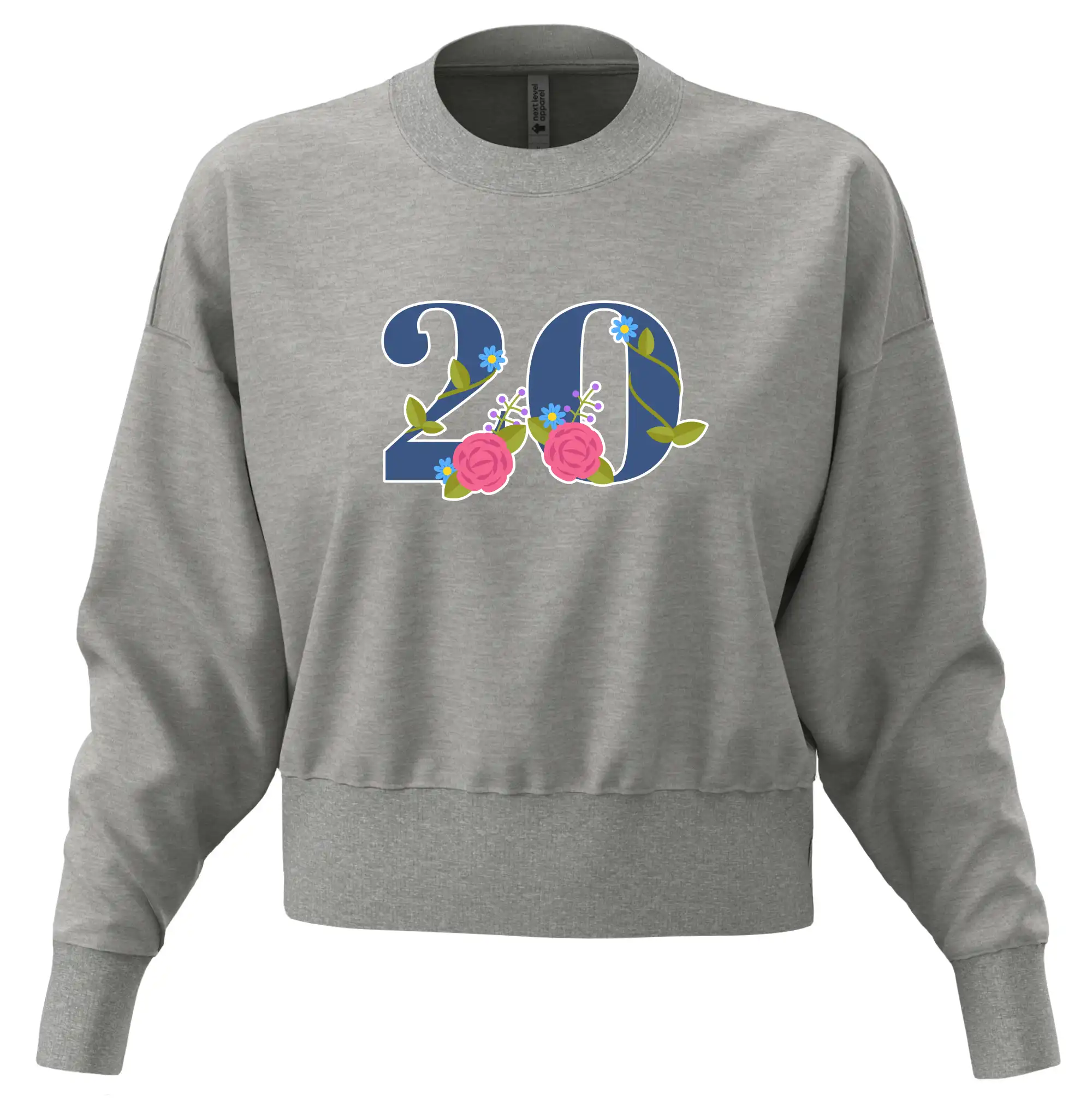 Květinové číslo kreslené - 20