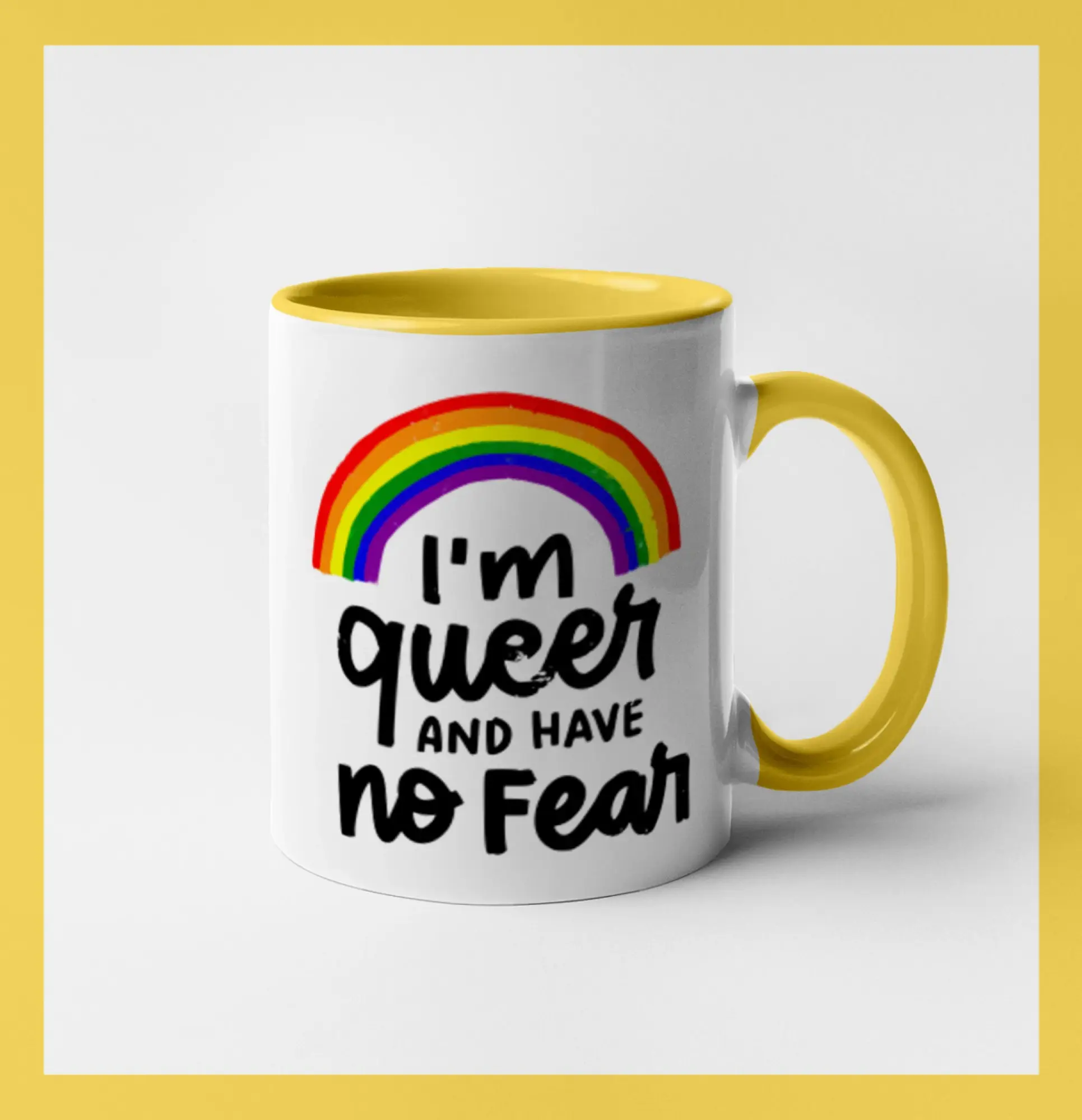 Tričká pre LGBT a Queer komunitu - Im queer and have no fear - Hrnček 