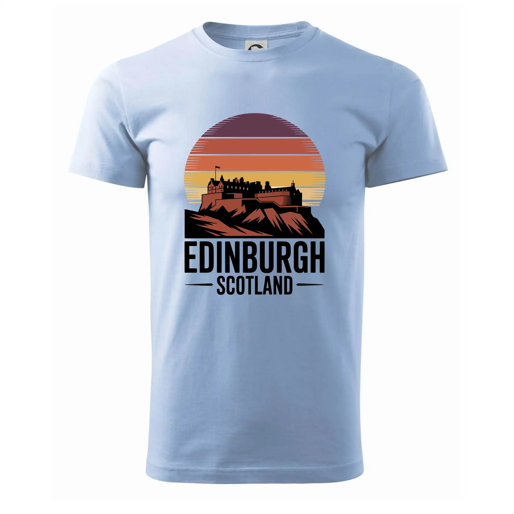 Motívy štátnych vlajok - Scotland Edinburgh Castle - Pánske tričko nižšej gramáže