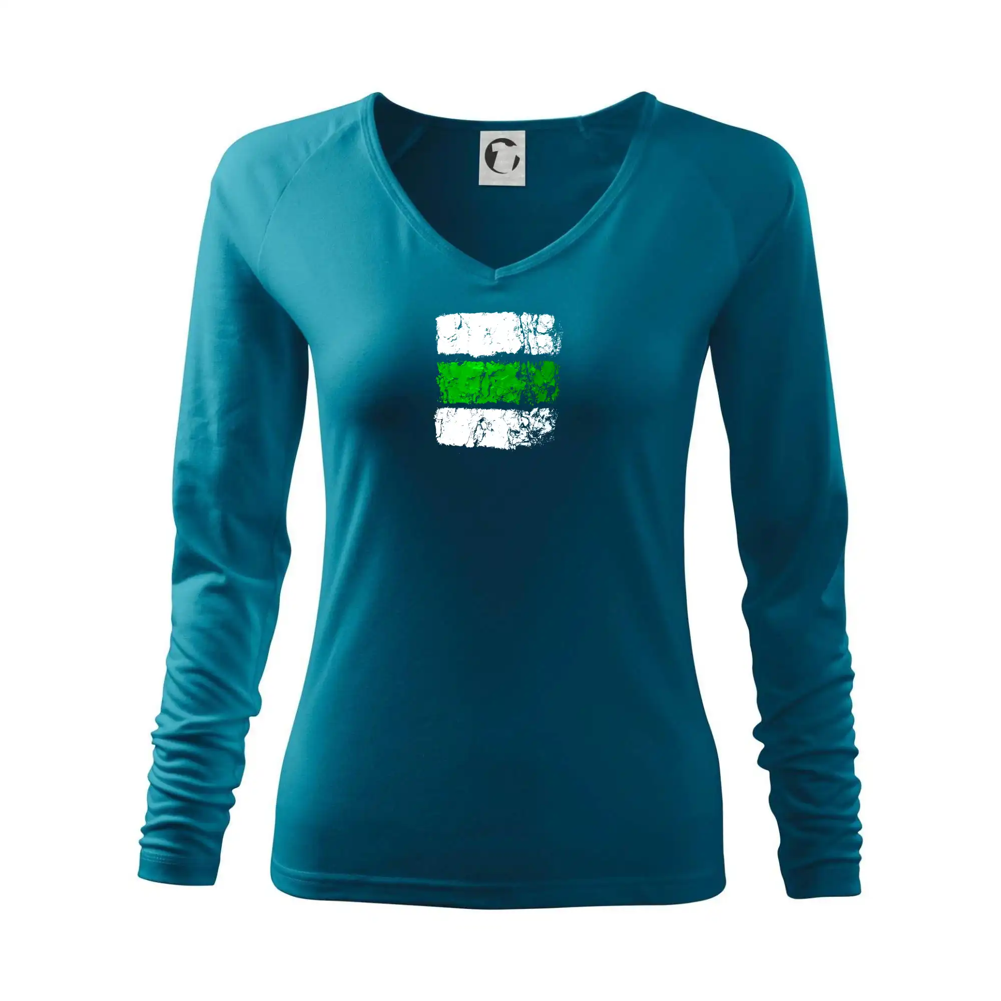 Trička pre cestovateľov - Turistická značka - zelená - Tričko dámske Elegance