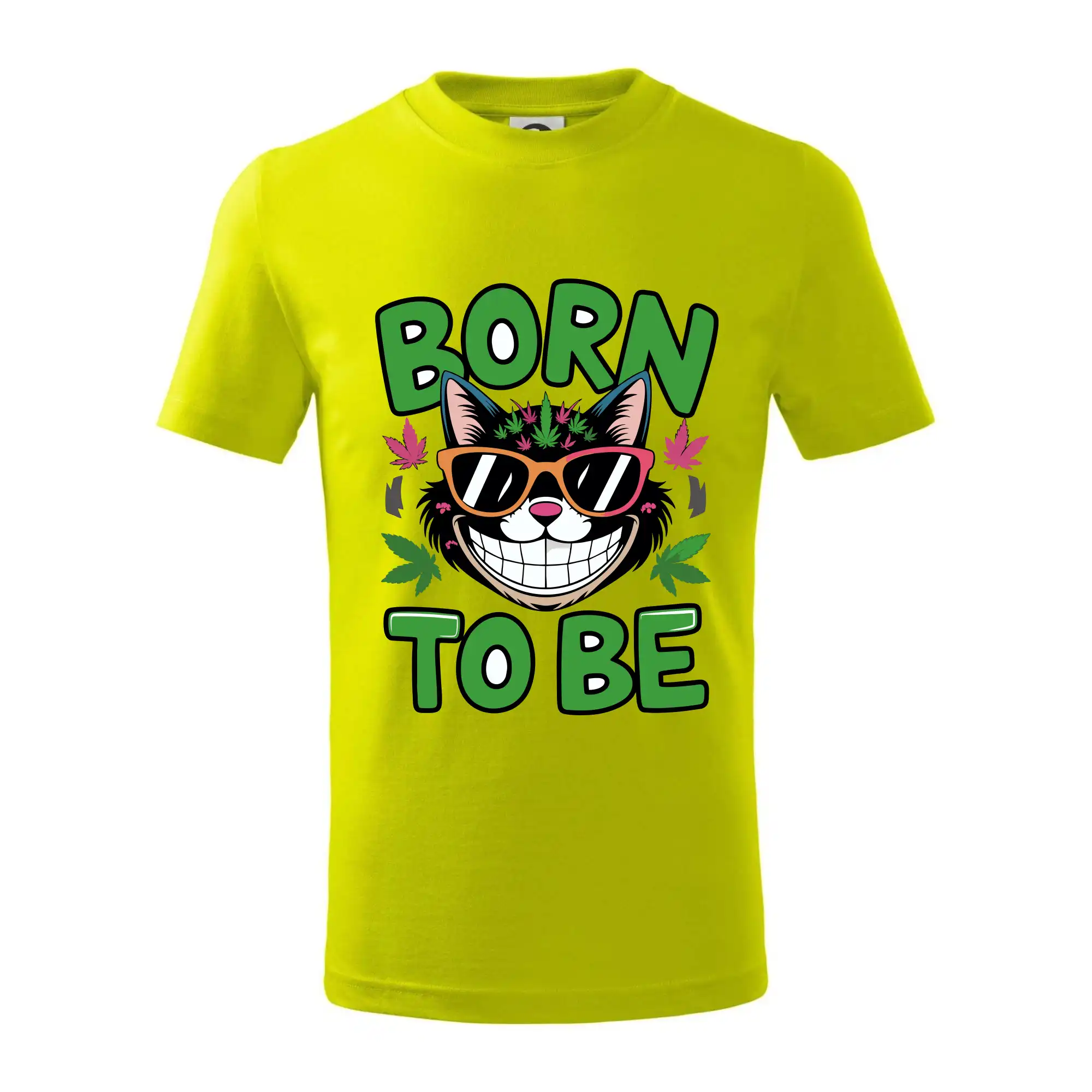 Tričká pre pohodový ľudí - Marihuana - born to be - Tričko detské bavlnené