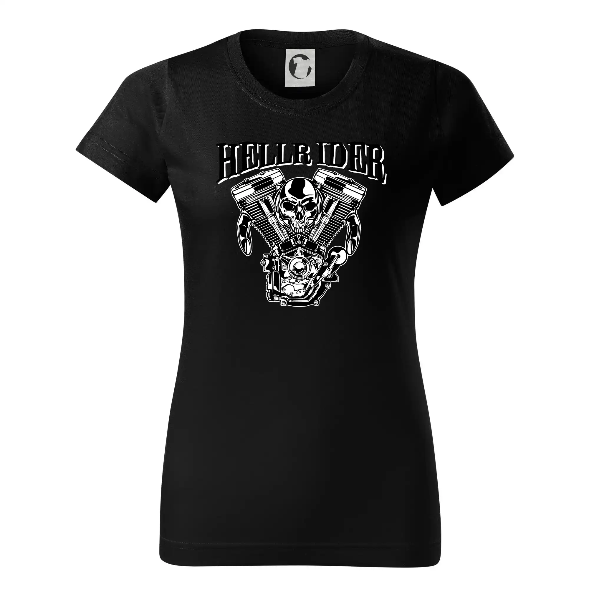 Hellrider motor - Dámske tričko basic - ľahko voľnejšie a dlhšie