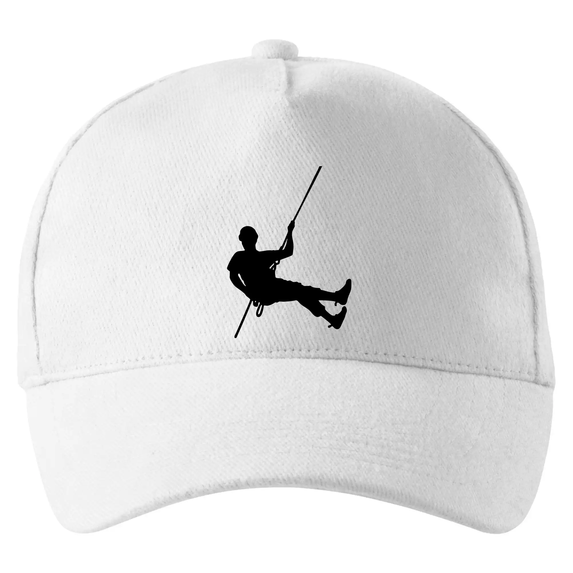 Trička pro horolezcov - Visiací horolezec - Šiltovka so zahnutým šiltom a mosaznou sponou