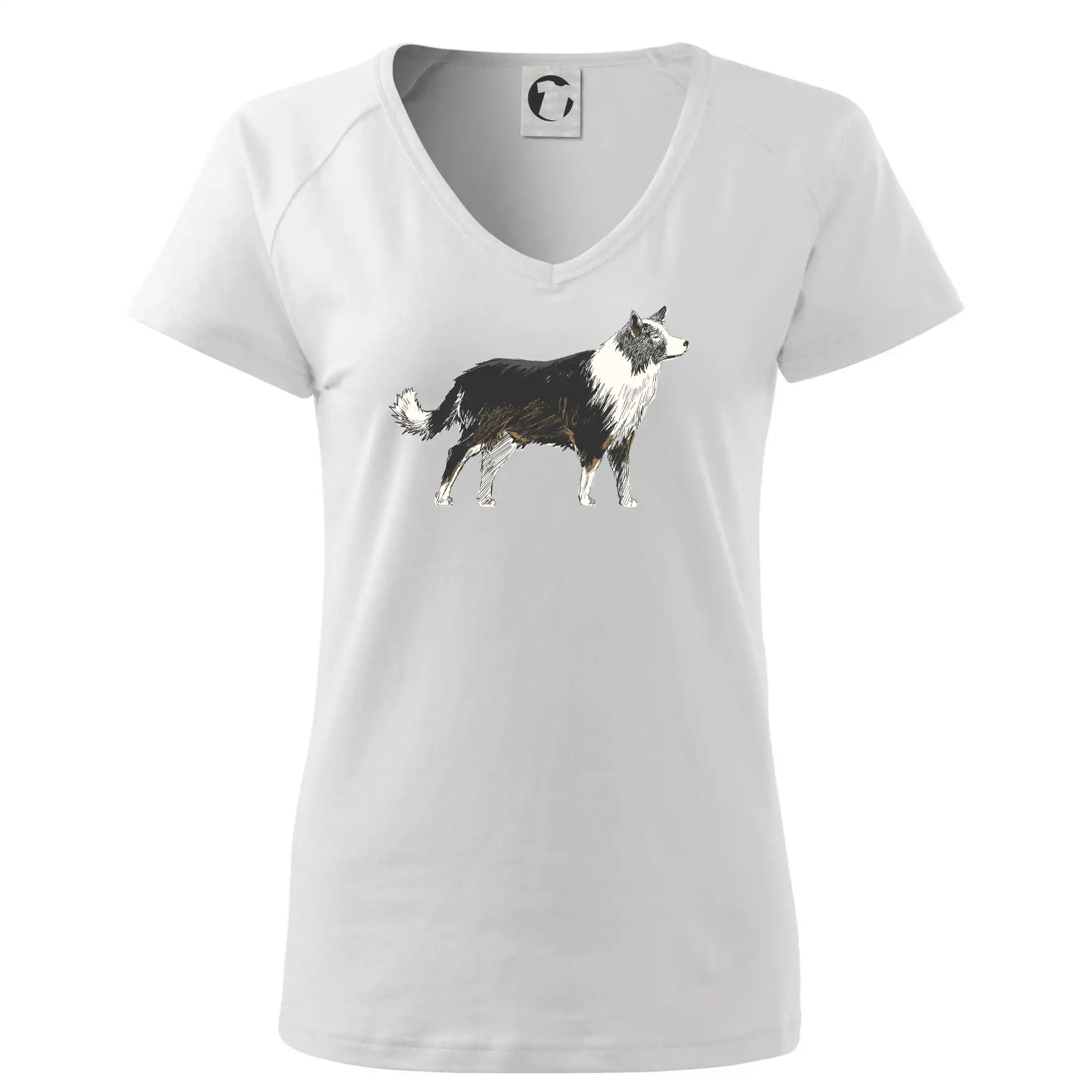 Border kólia na tričku - Border kólia kreslená - Tričko dámske Dream