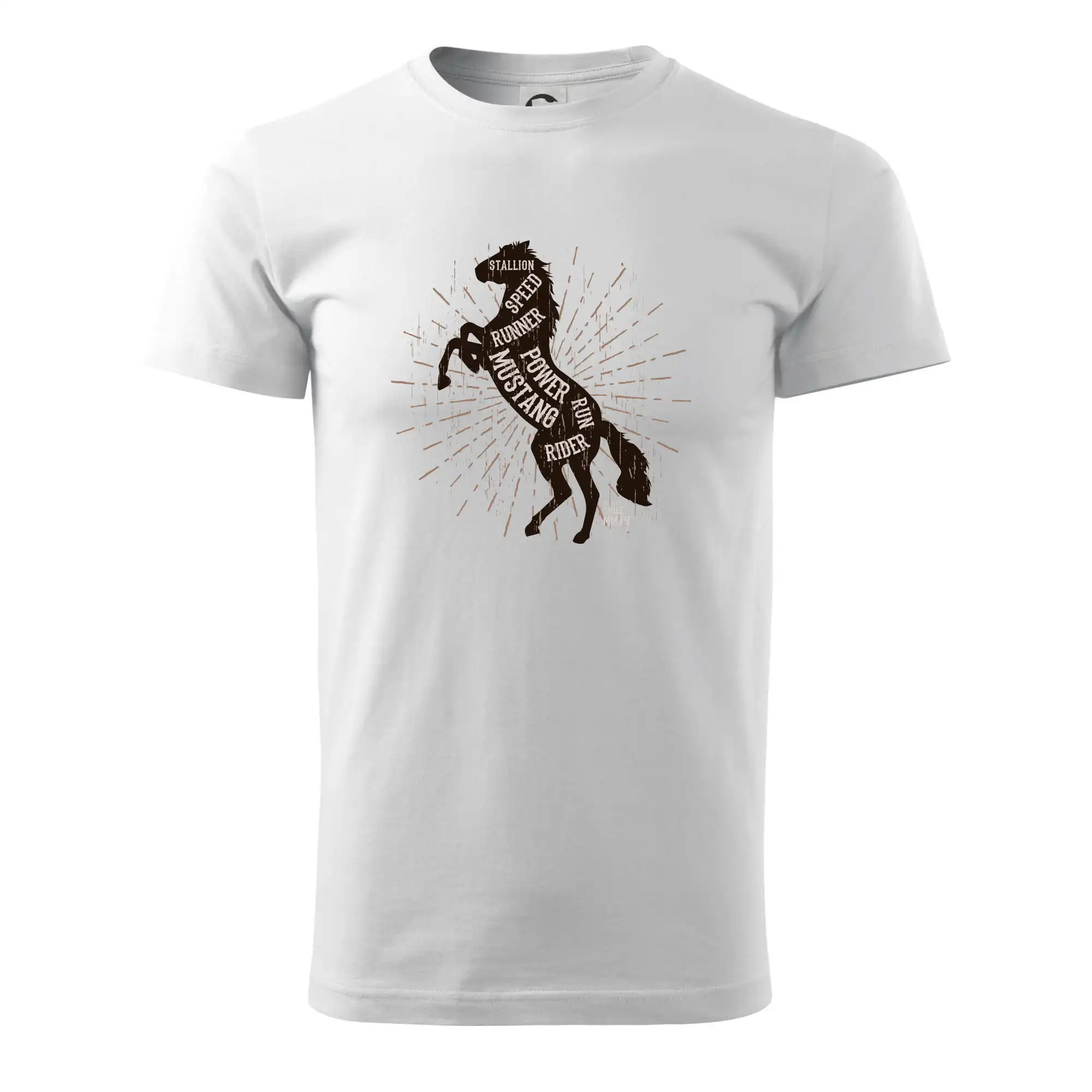 Tričká s koňmi - Horse mustang - Pánske tričko nižšej gramáže