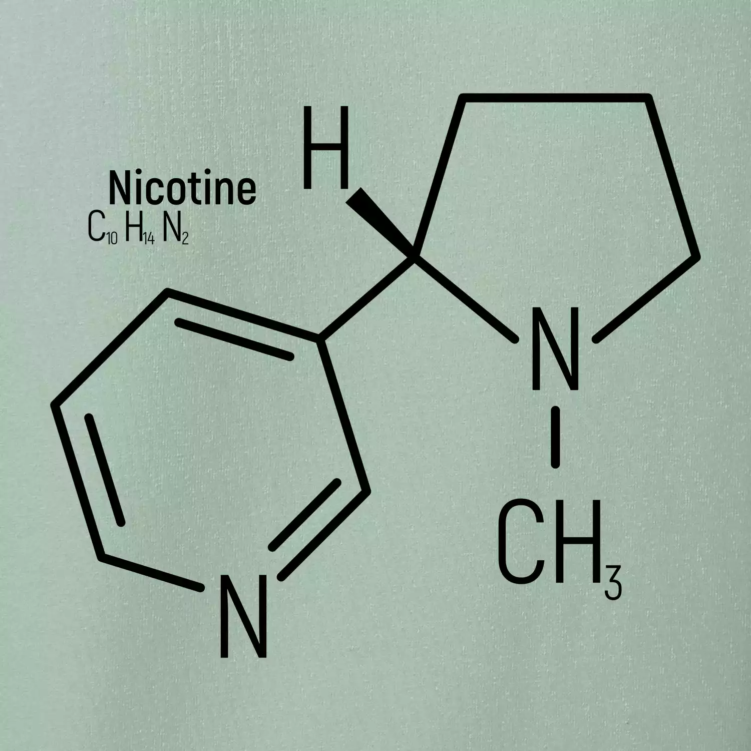 Molekulární struktura Nikotin