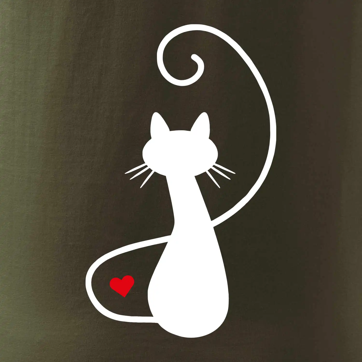 Zamilovaná kočka zpředu