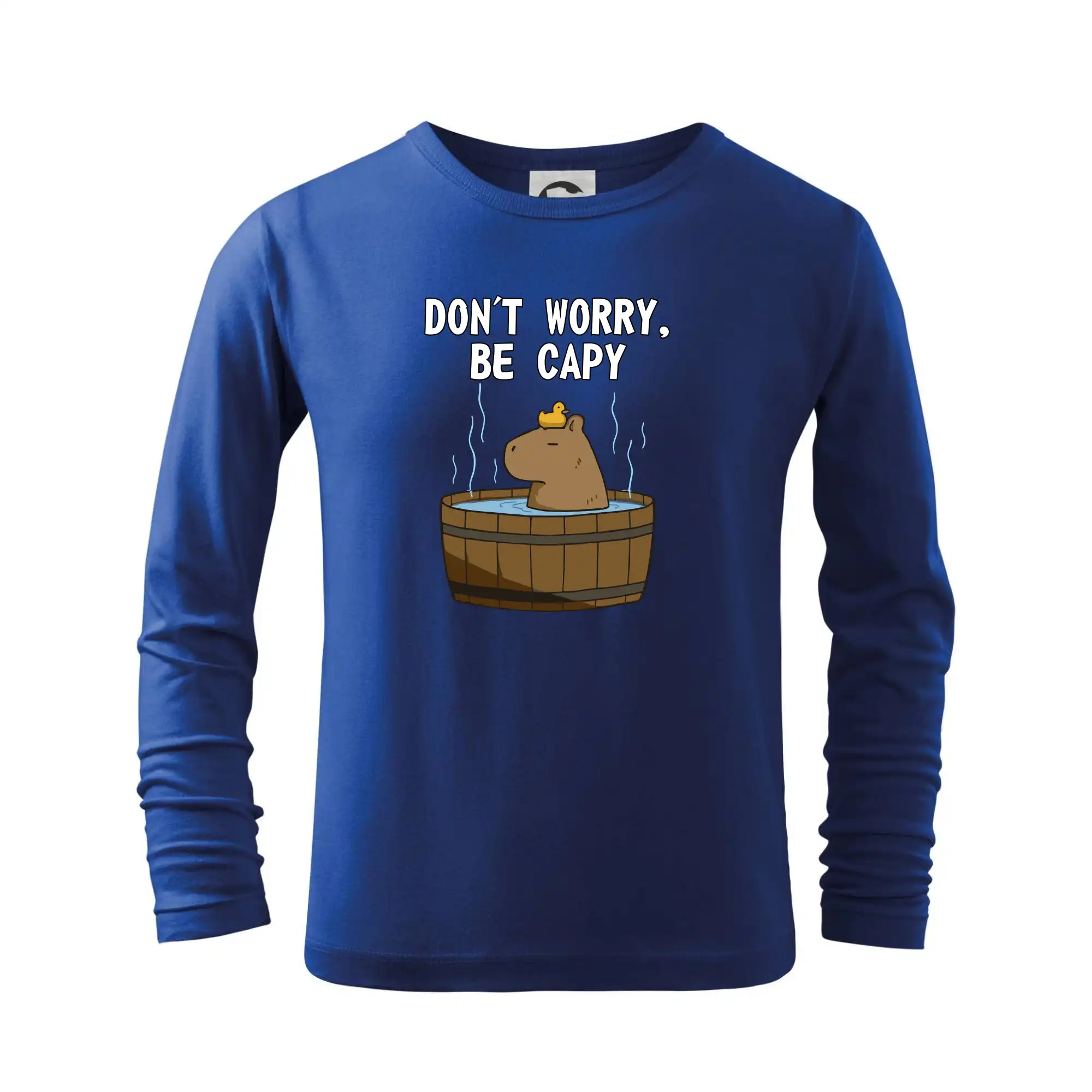 Tričká so zvieratami - Don't worry be capy - Tričko detské Long Sleeve