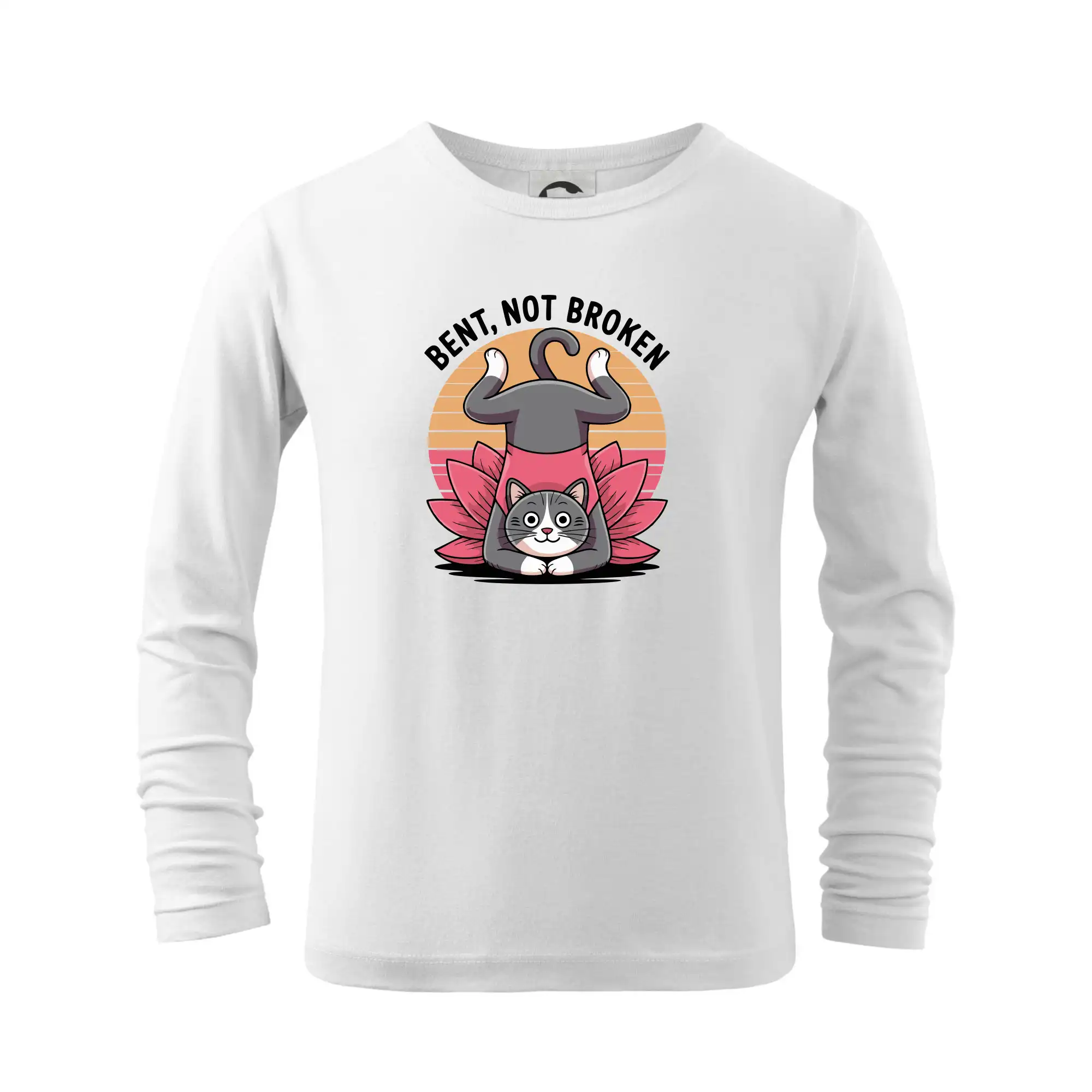 Tričká na jógu - Bent, not broken v kruhu - Tričko detské Long Sleeve