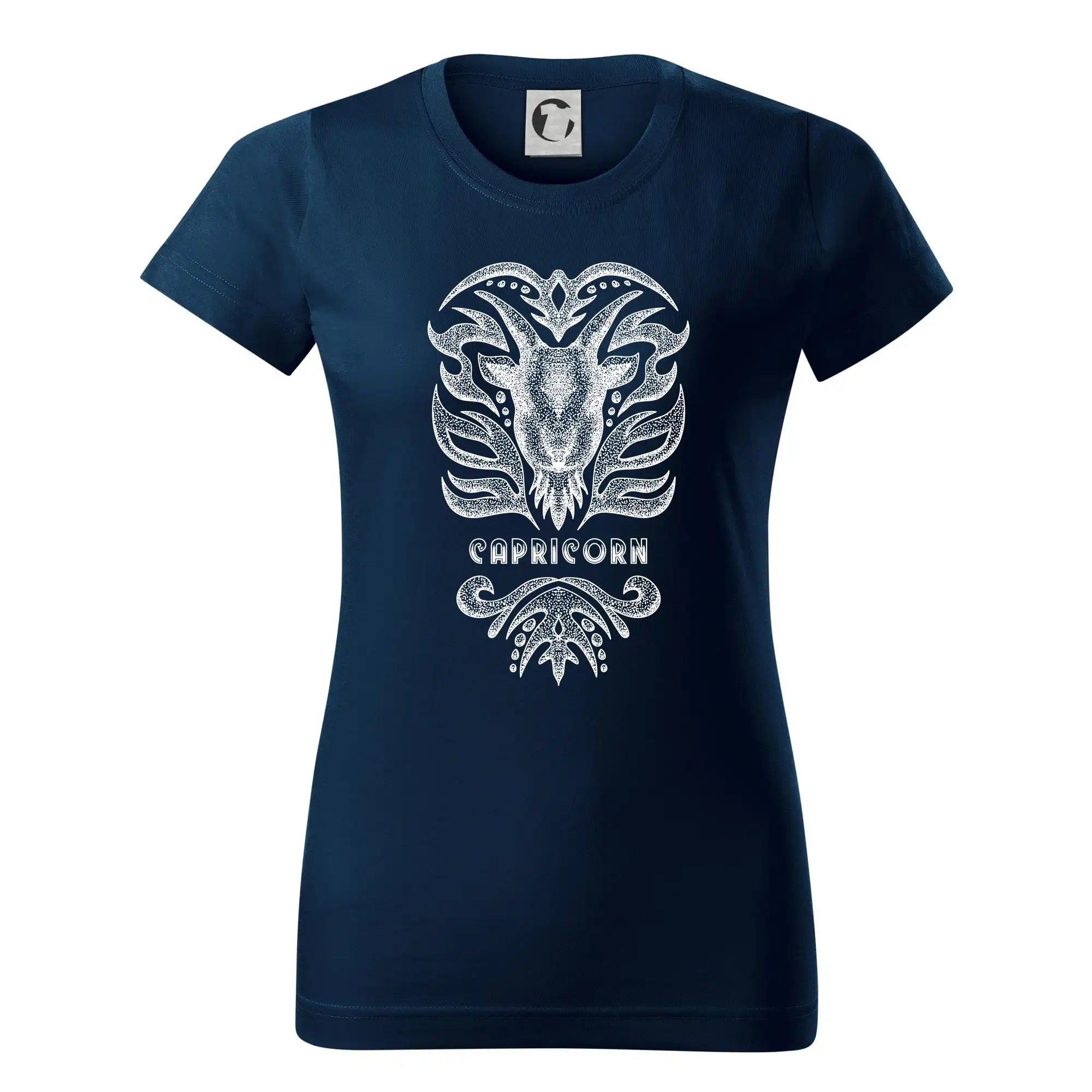 Tričká kozorožec - Capricorn - vintage - Dámske tričko basic - ľahko voľnejšie a dlhšie