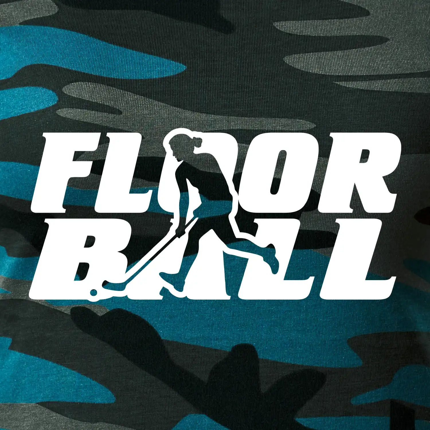 Floorball nápis rovný