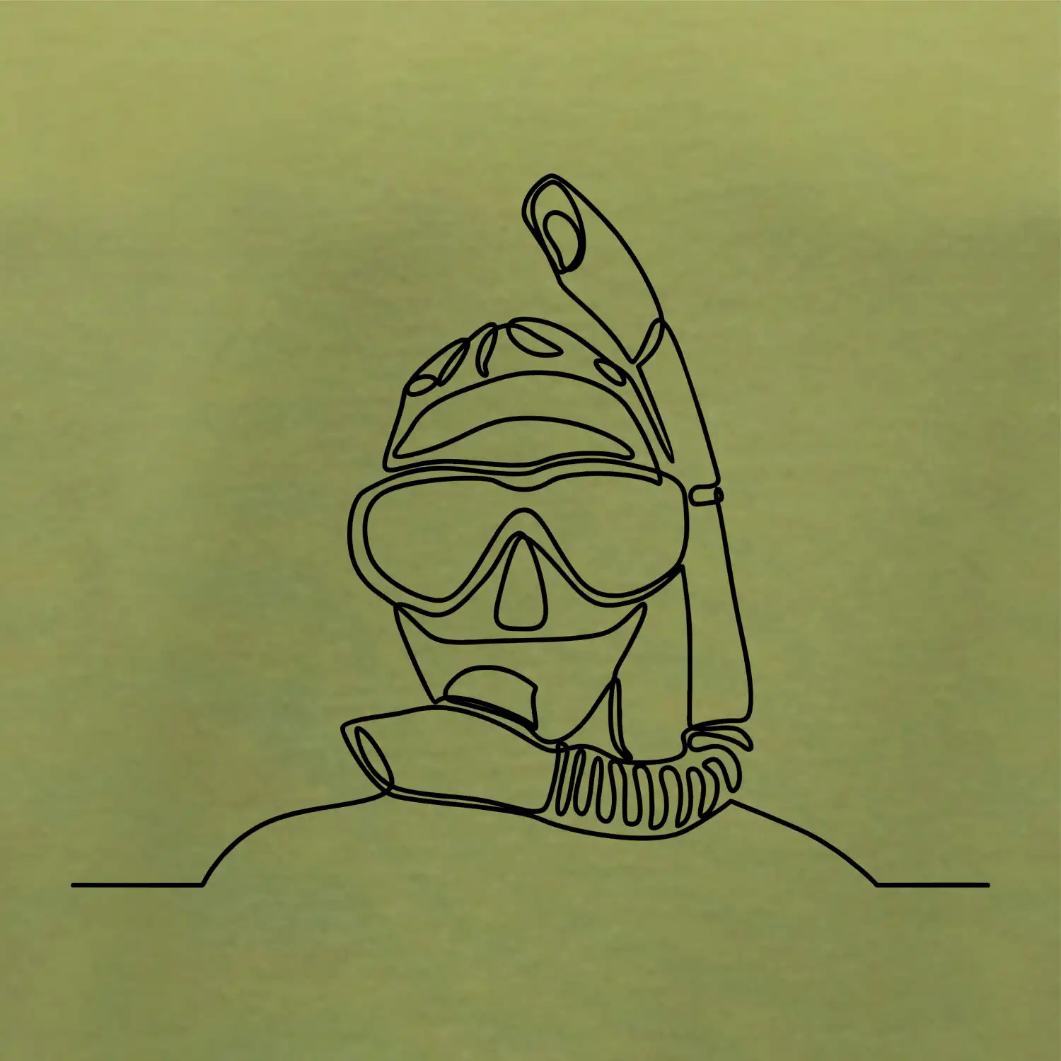 Potápěč jedním tahem