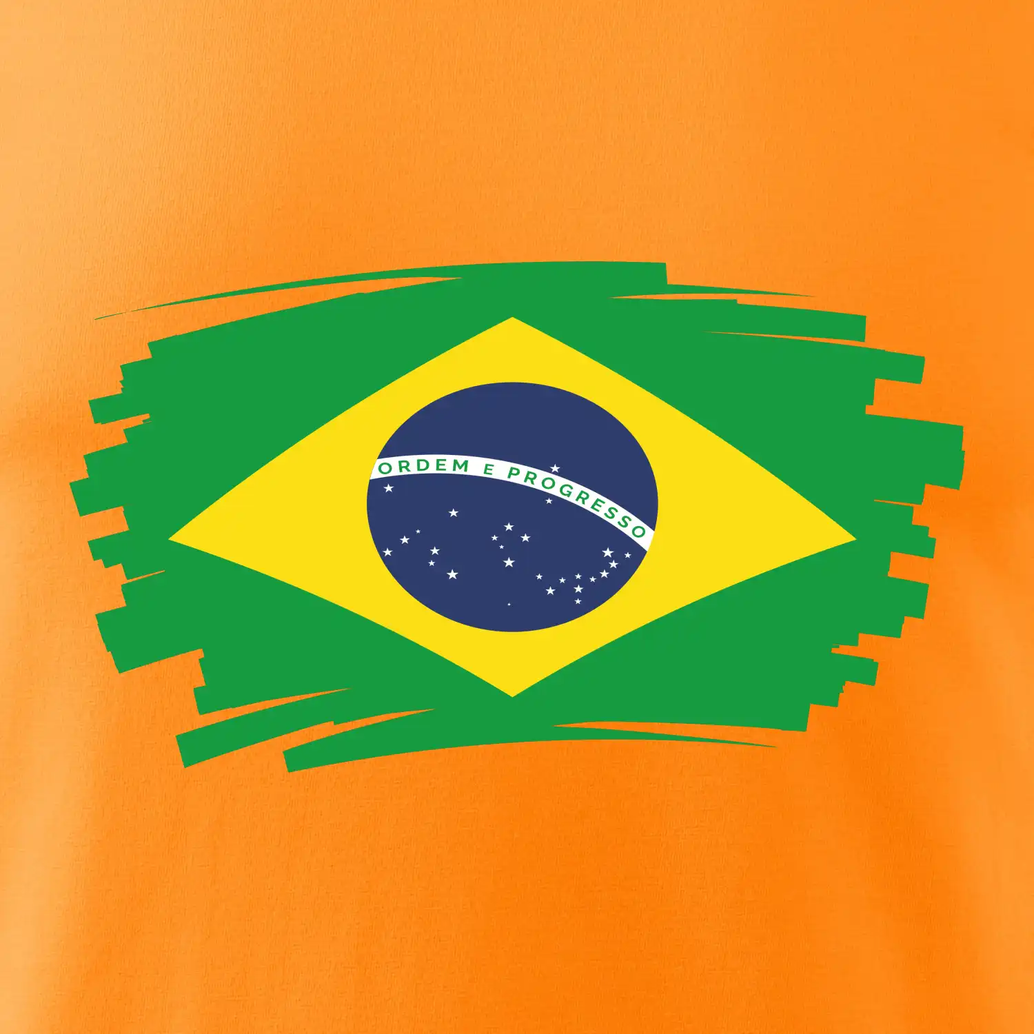 Brazílie vlajka štětkou