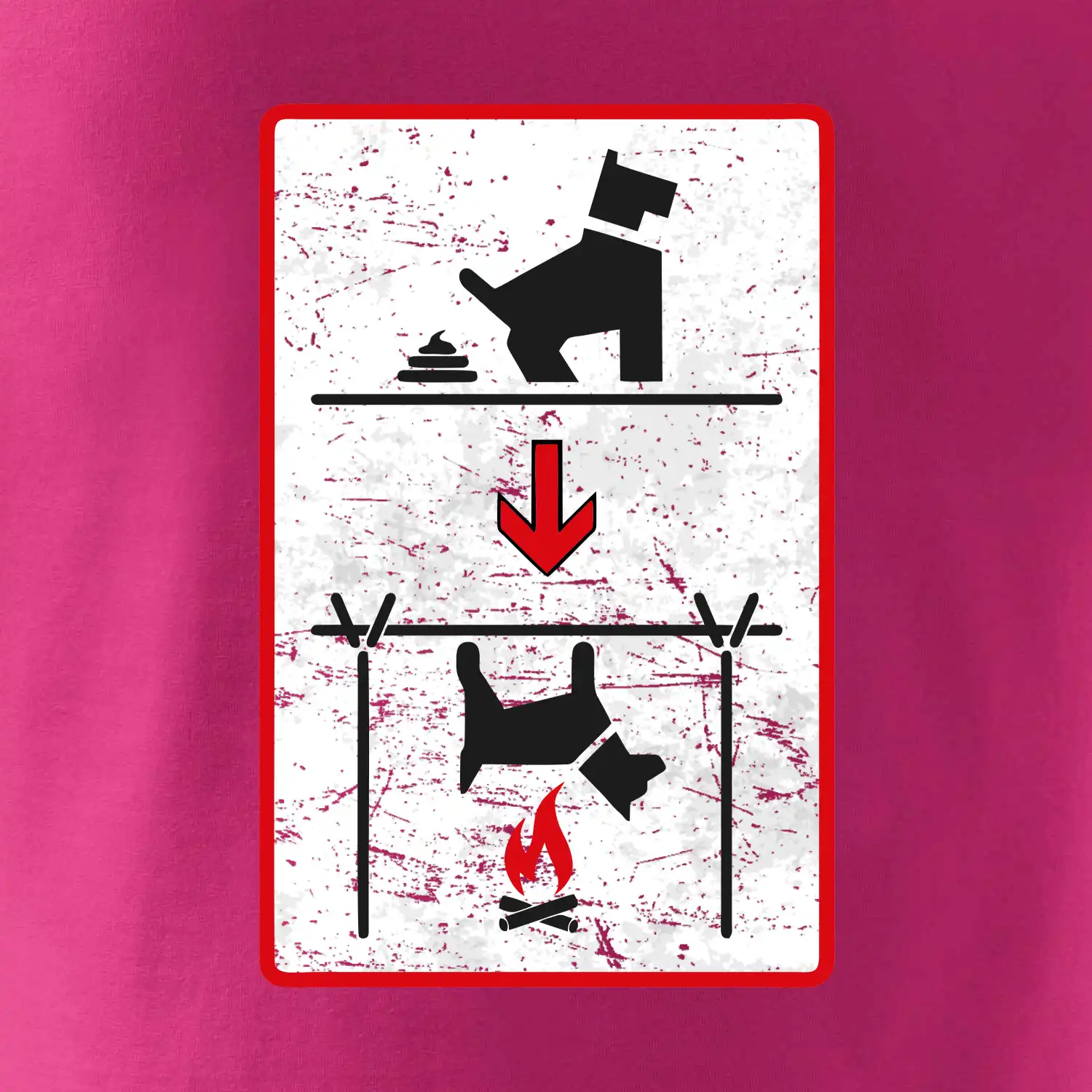 Tričko pro odpůrce sraní na chodníku