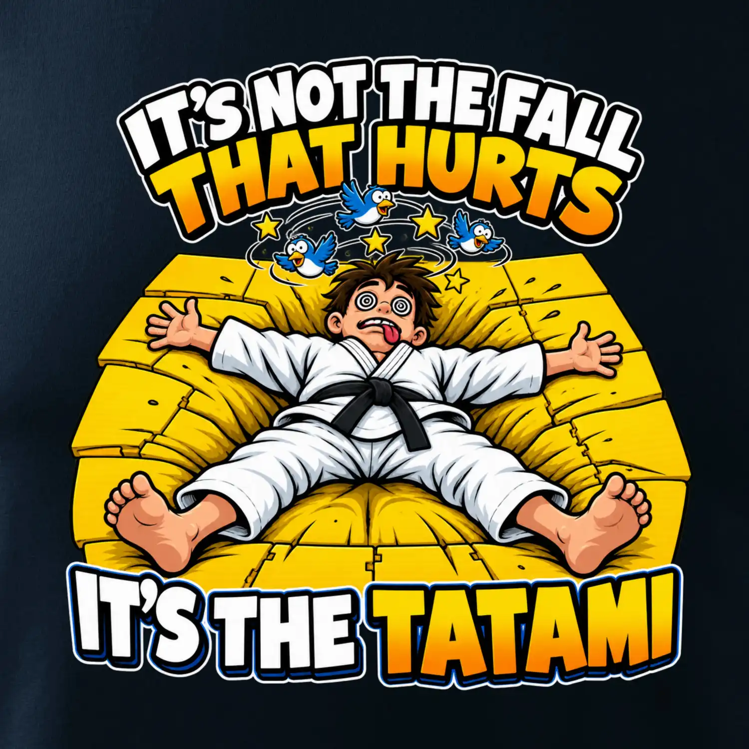 Pád bolí tatami judo