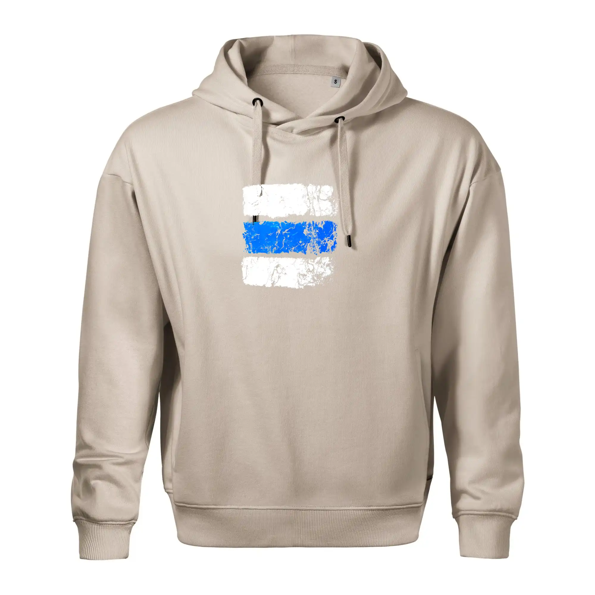 Trička pre cestovateľov - Turistická značka - modrá - Oversized mikina pánska Moon - kratšia + širšia