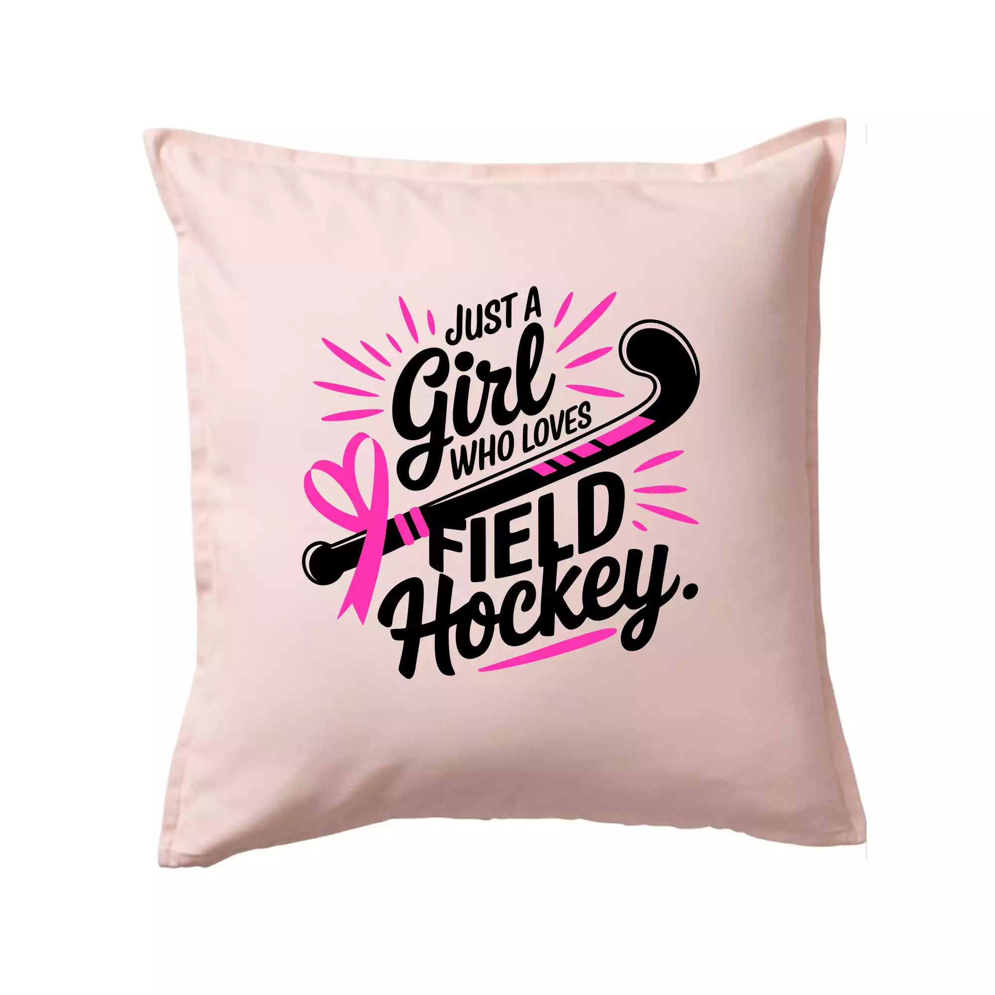 Just a girl who loves field hockey černo růžové