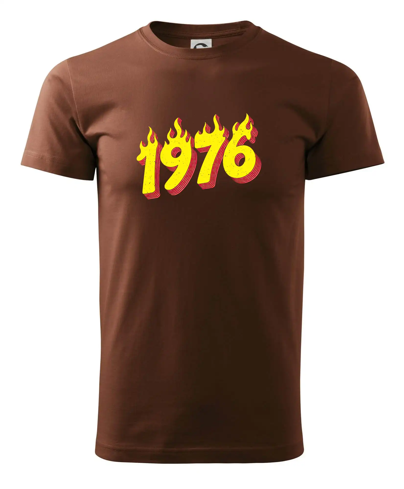 Trička s ročníkom 1976 - Narodeniny v ohni 1976 - Pánske tričko nižšej gramáže