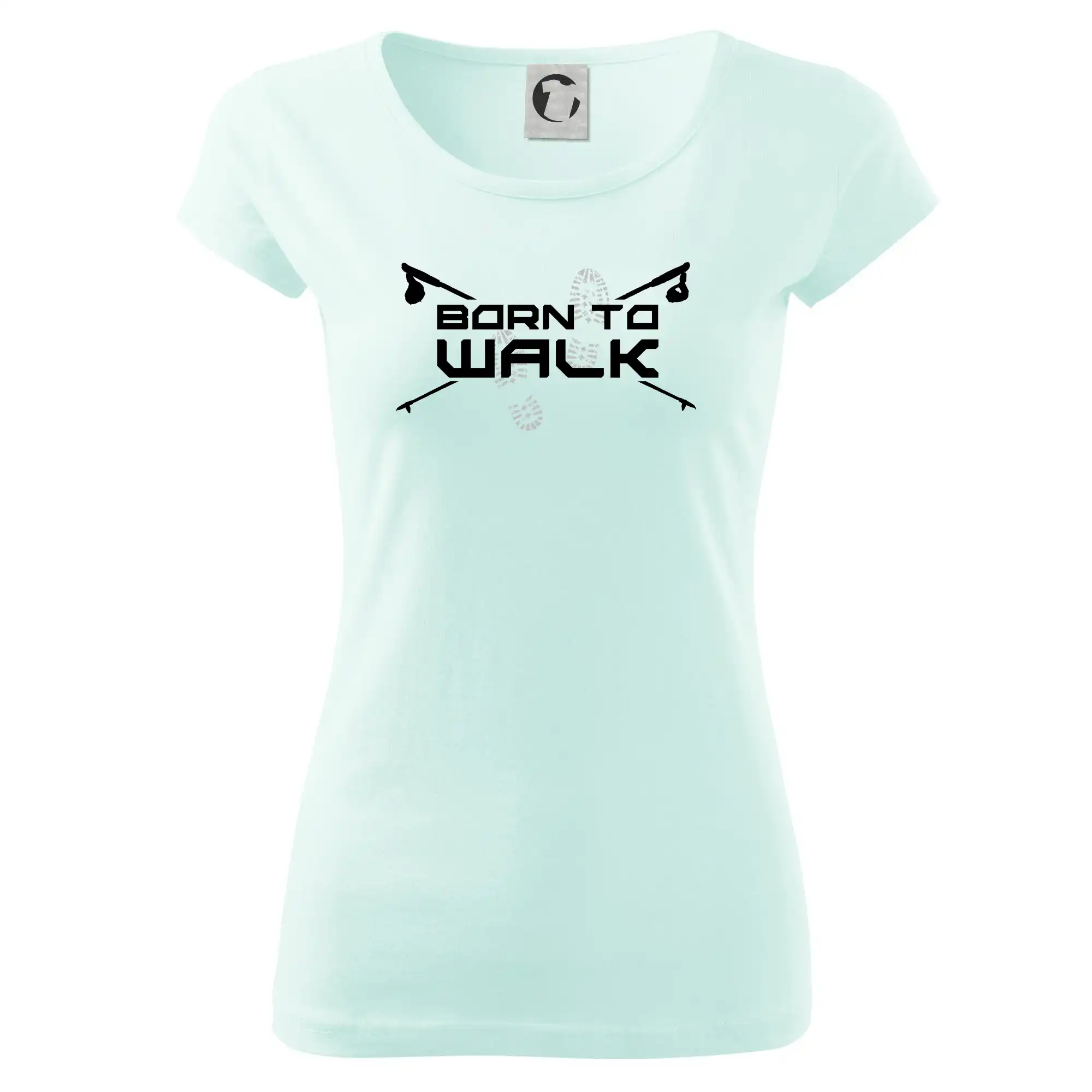 Trička pre cestovateľov - Born to walk - Dámske tričko Pure