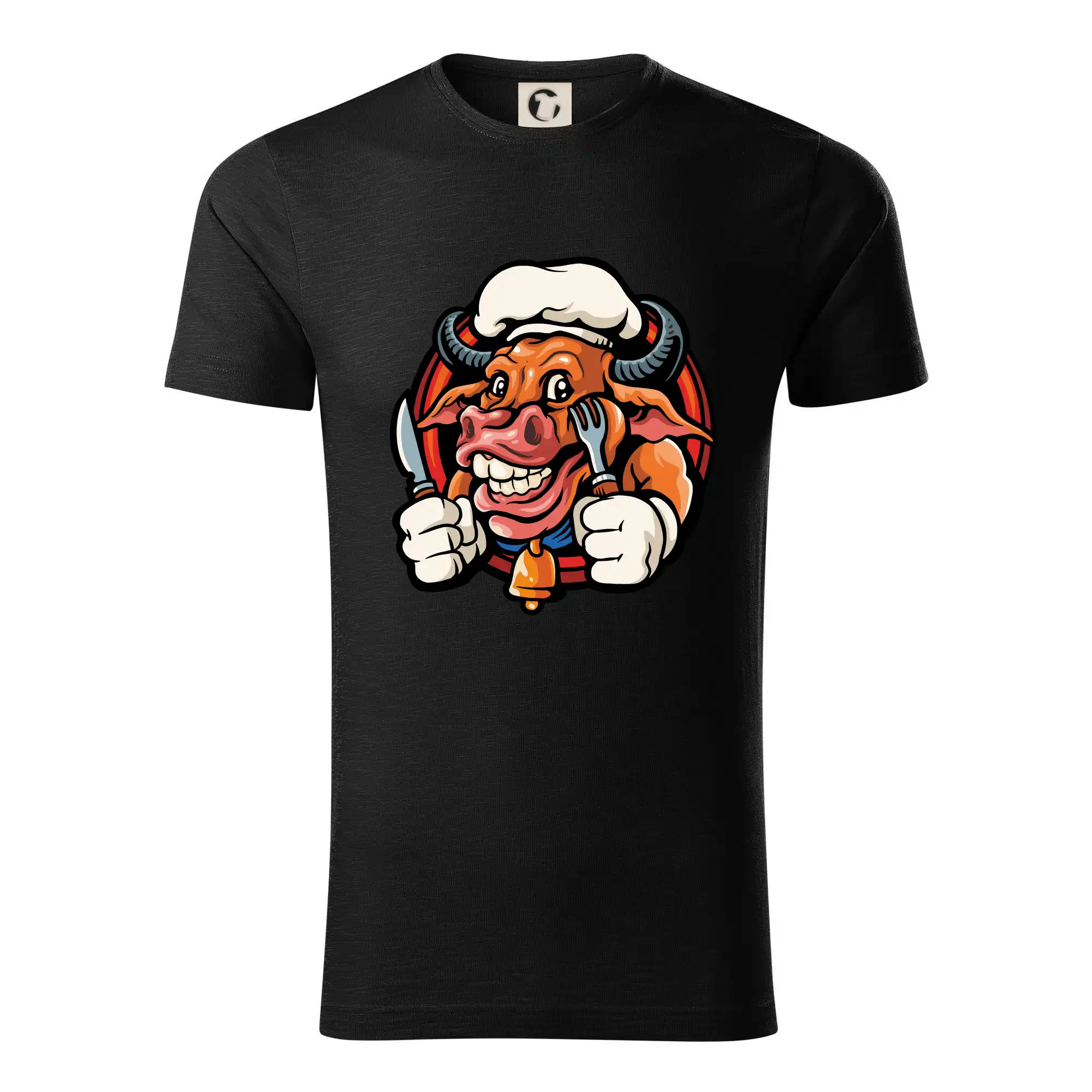 Tričká a zástery na grilovanie - Krava na gril - Tričko z organickej bavlny