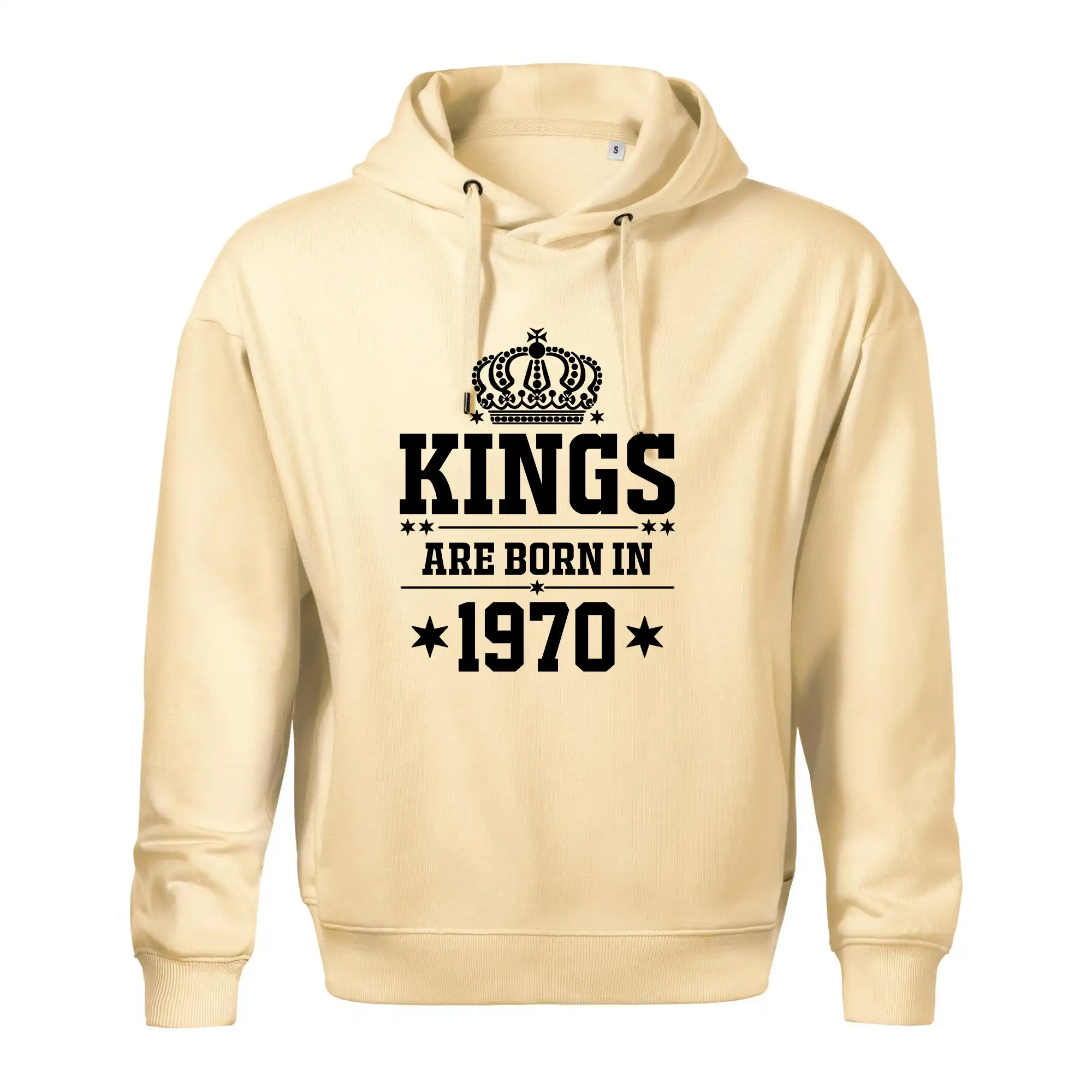 Trička s ročníkom 1970 - Kings are born in 1970 - Oversized mikina pánska Moon - kratšia + širšia