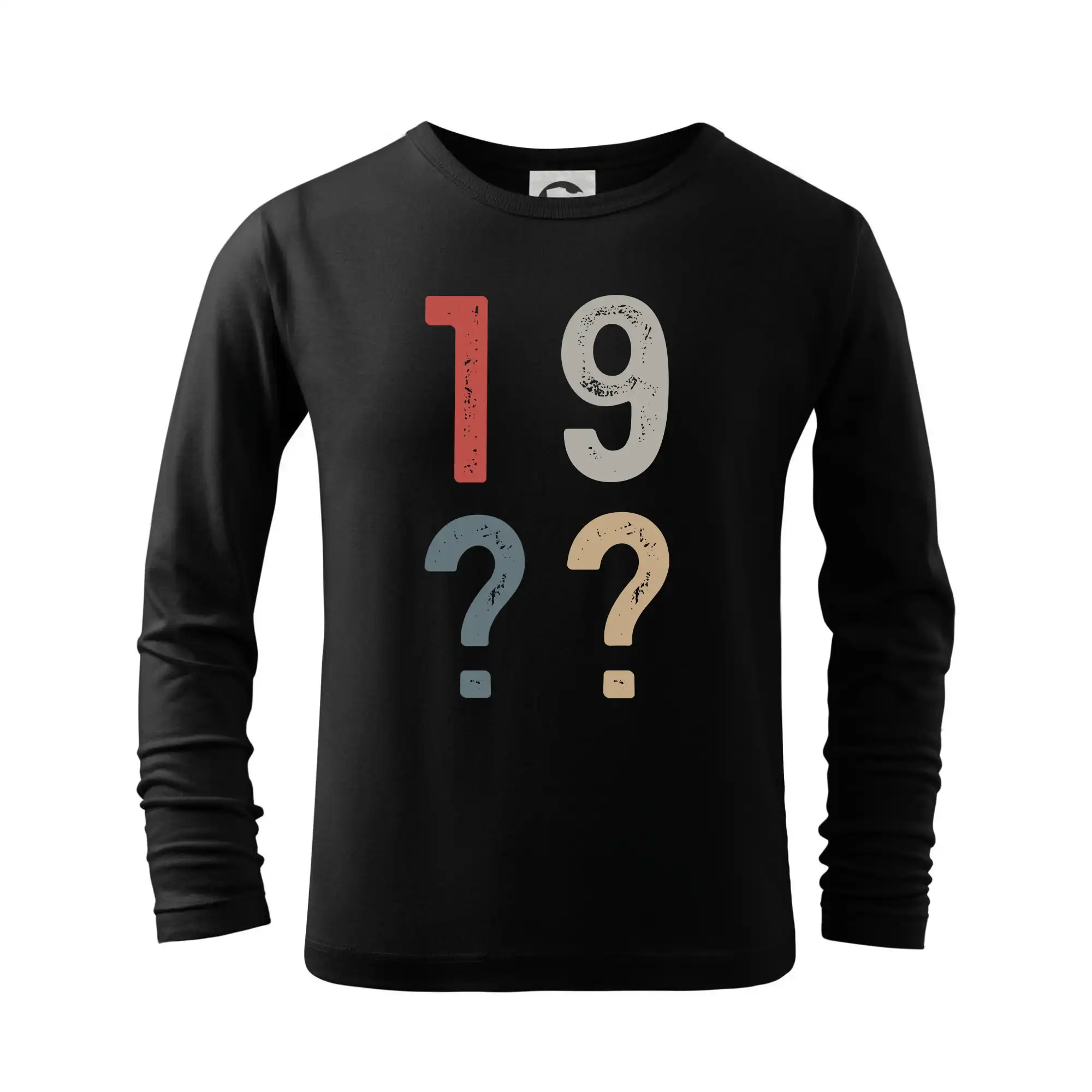 Tričká k narodeninám - Ročník písaný farebné čísla pod sebou - Tričko detské Long Sleeve