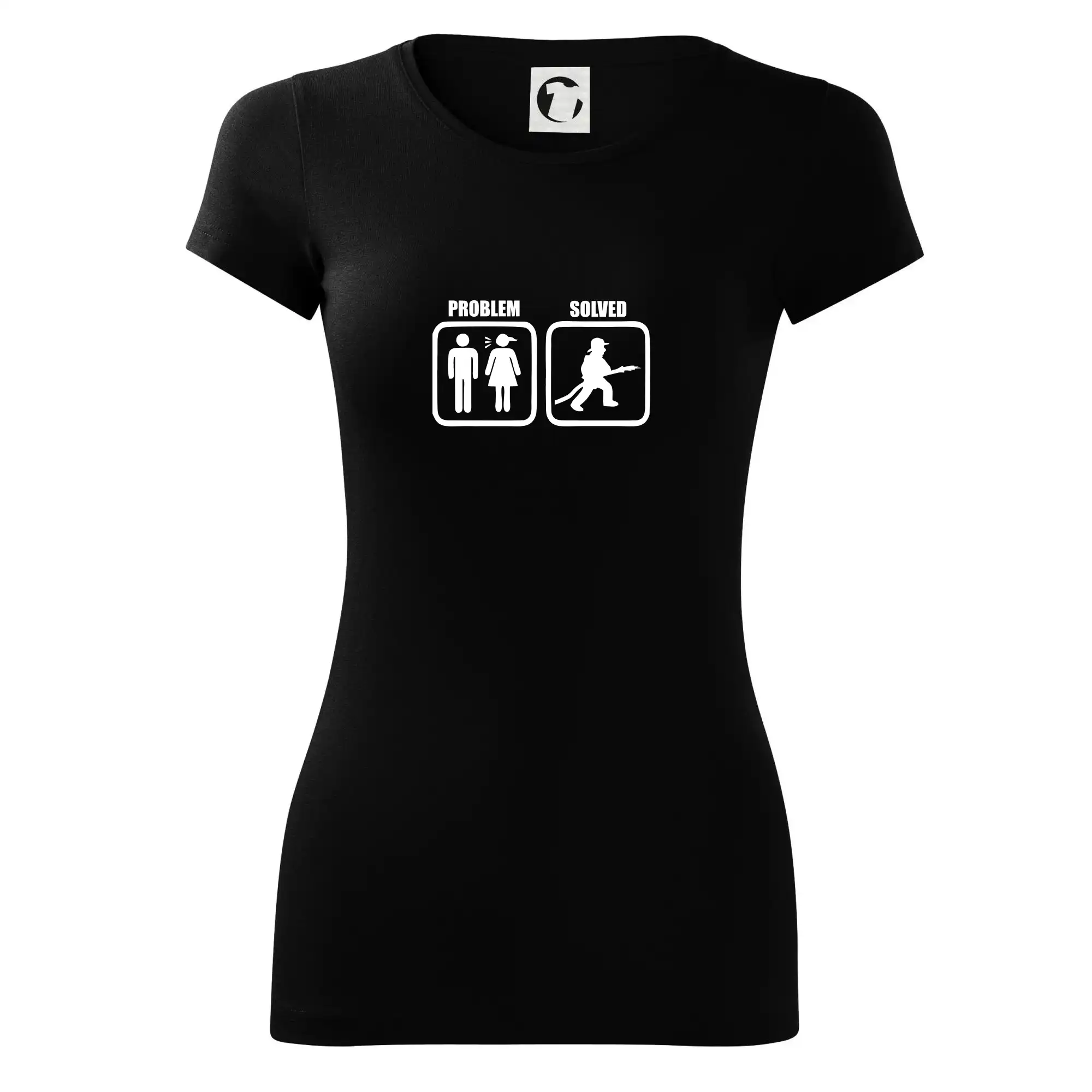 Tričká Problem Solved - Problém hasič - Dámske tričko Glance - Priliehavejší strih