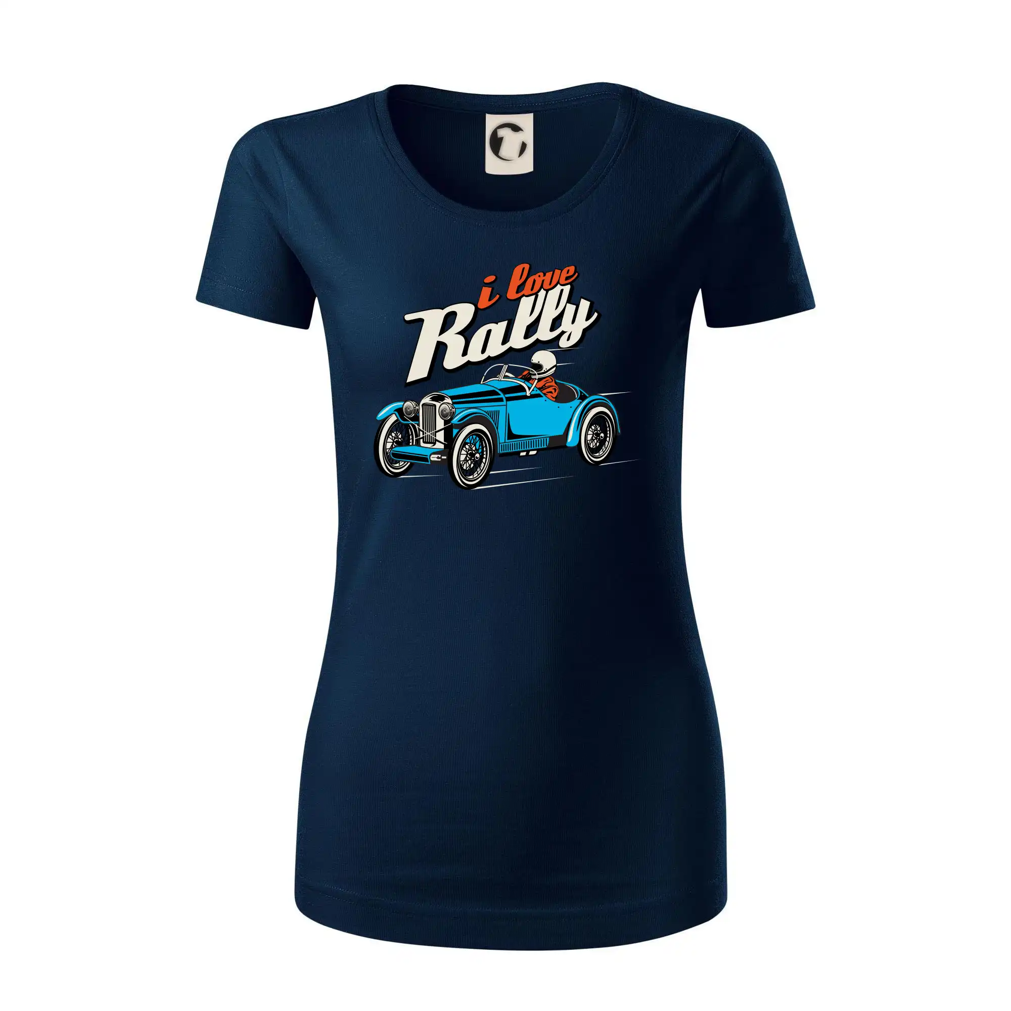 Auto tričká - I Love Rally - Dámske tričko z organickej bavlny Origin (GOTS)