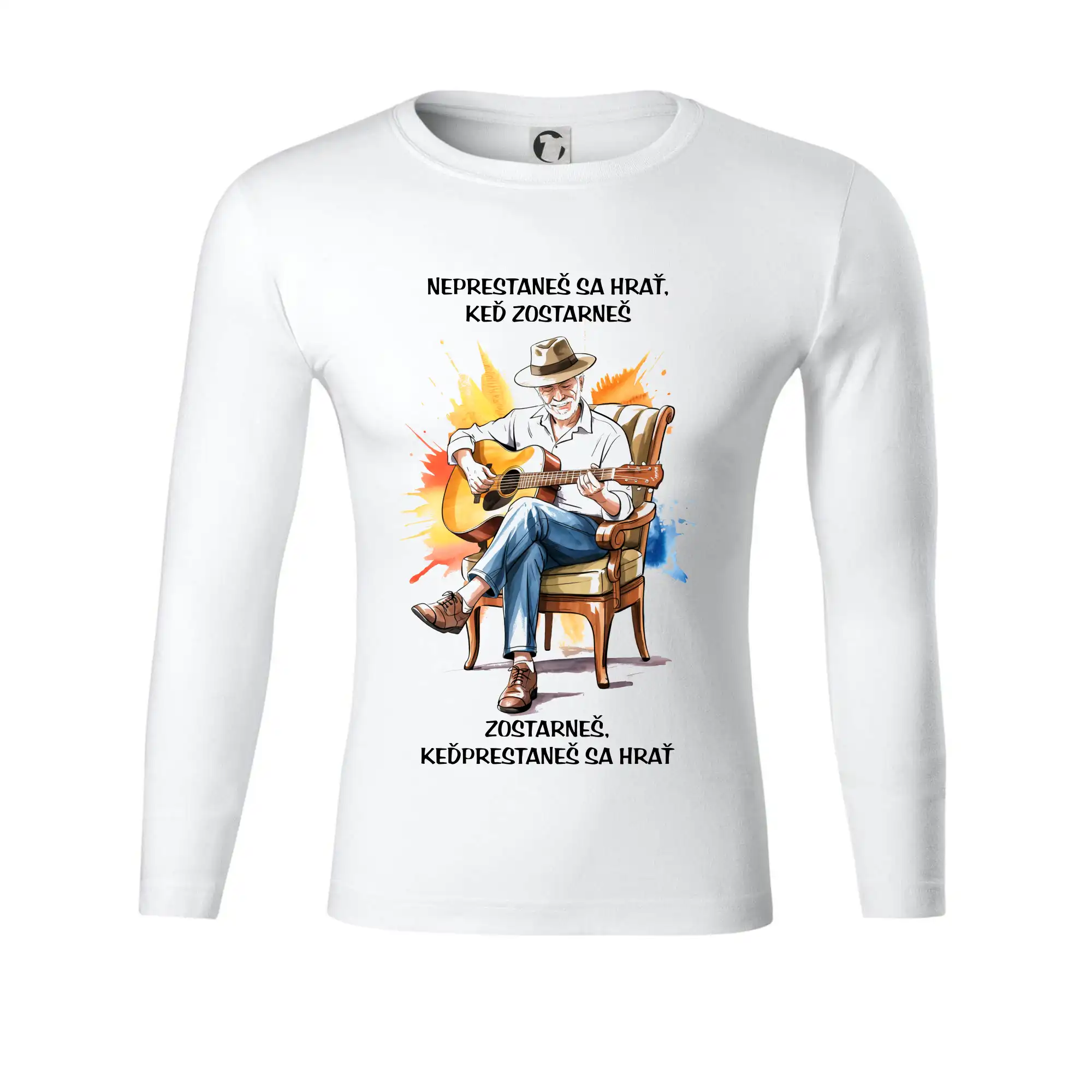 Neprestaneš hrať,keď zostarneš - Tričko Progress s dlhým rukávom