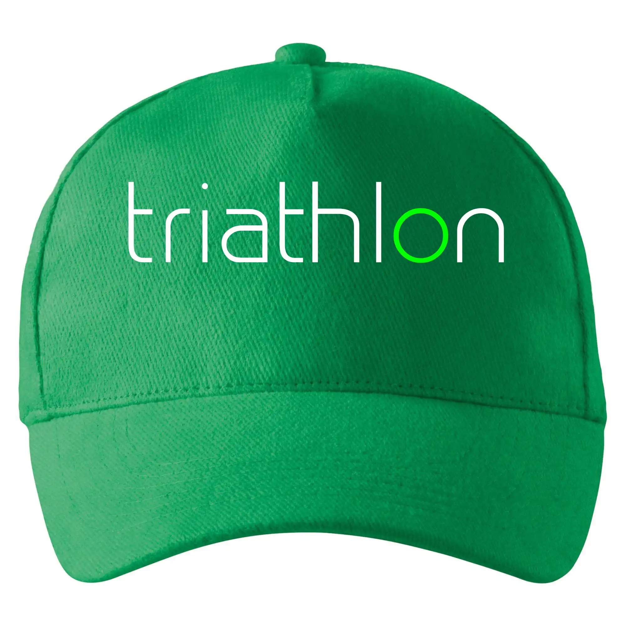 Tričko ako darček pre cyklistu - Triathlon nápis - Šiltovka so zahnutým šiltom a mosaznou sponou