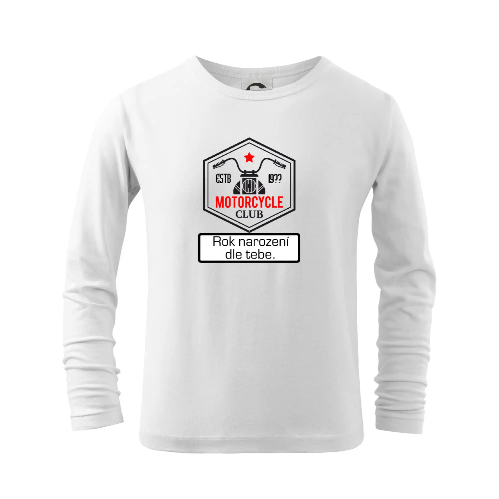 Tričká a mikiny s potlačou motoriek – pre pravých motorkárov - Motorcycle club (vlastný ročník) - Tričko detské Long Sleeve