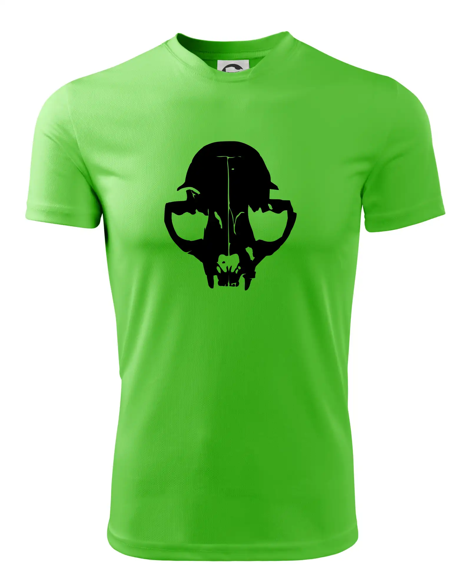 Vtipná tričká s mačkou - Mačka - Cat skull - Pánske tričko Fantasy športové