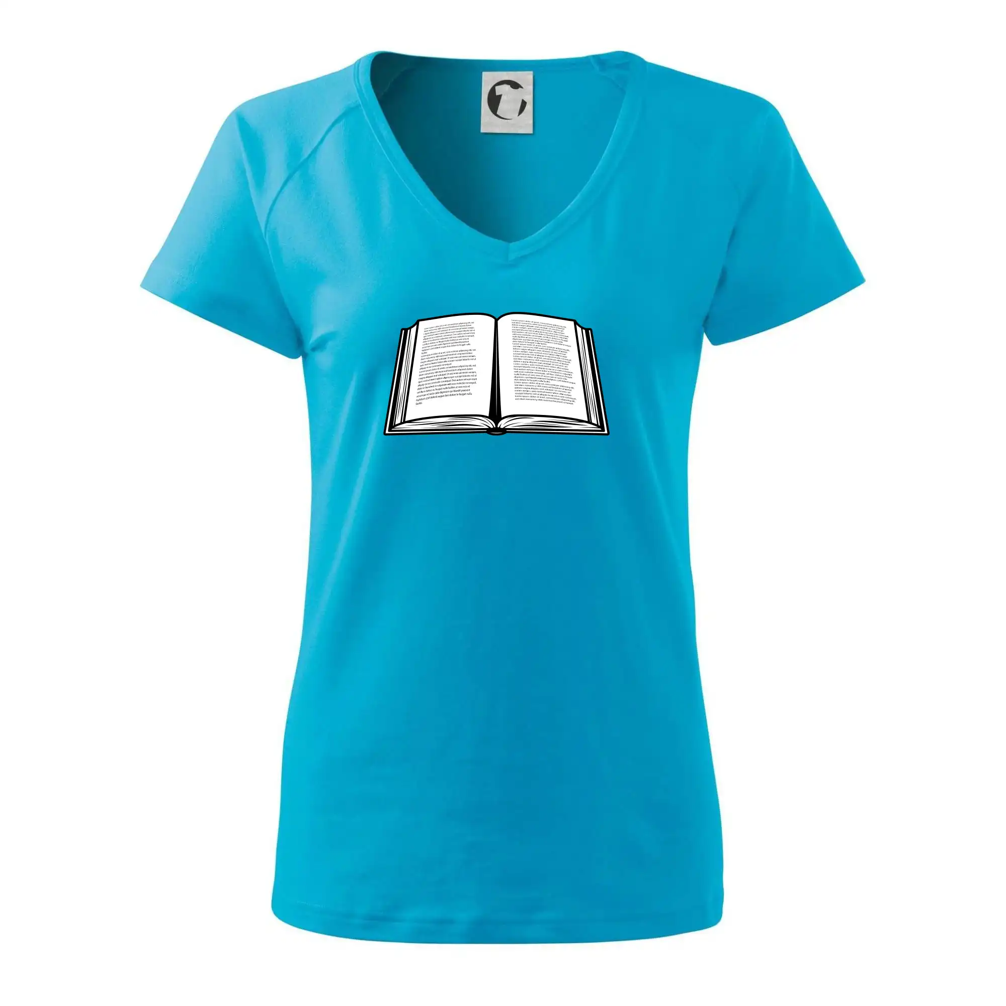 Kniha černobílá otevřená s textem