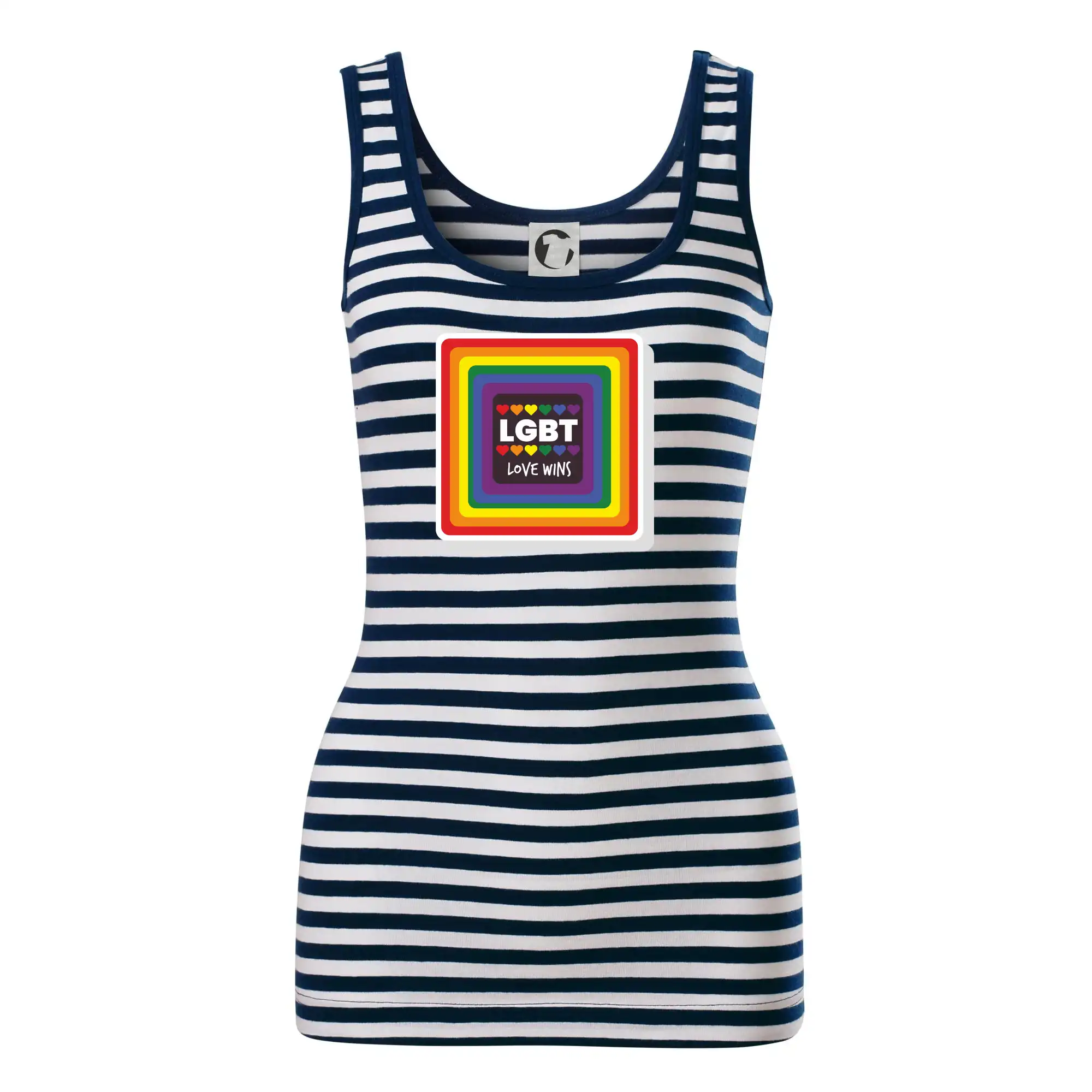 Tričká pre LGBT a Queer komunitu - Love wins štvorec - Sailor tielko na vodu