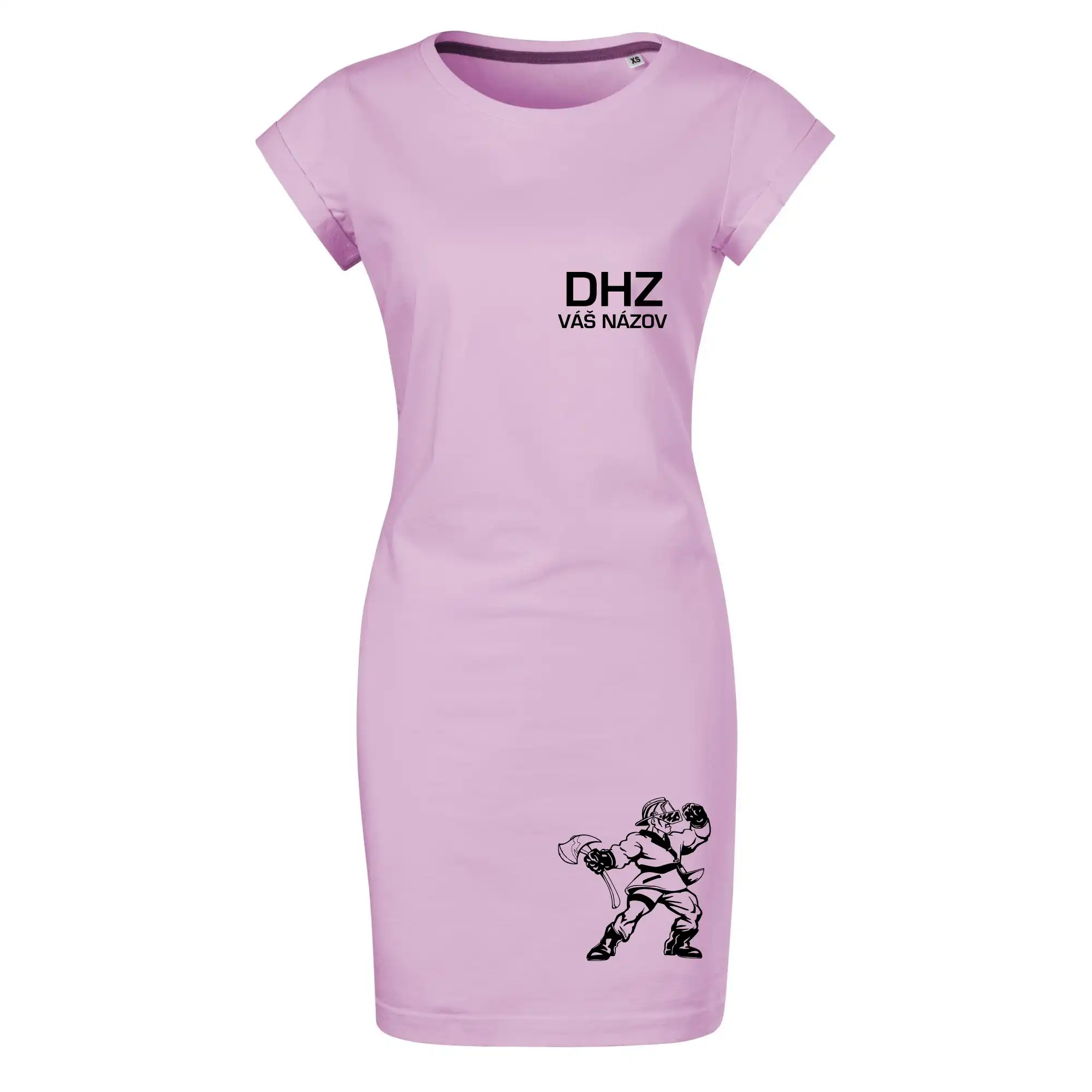 Originálne tričká pre hasičov - DHZ postava - vlastný názov - Tričko Šaty FREEDOM