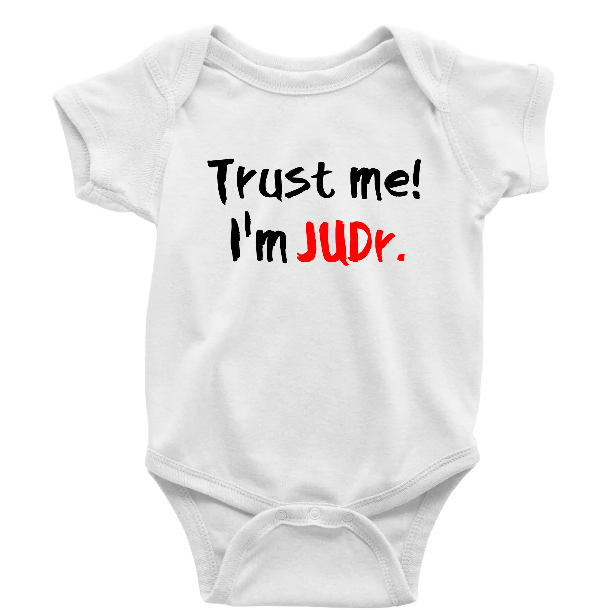 Tričká na ukončenie štúdia - Trust me I´m  JUDr. / Ver mi som právnik - Body dojčenské s krátkym rukávom