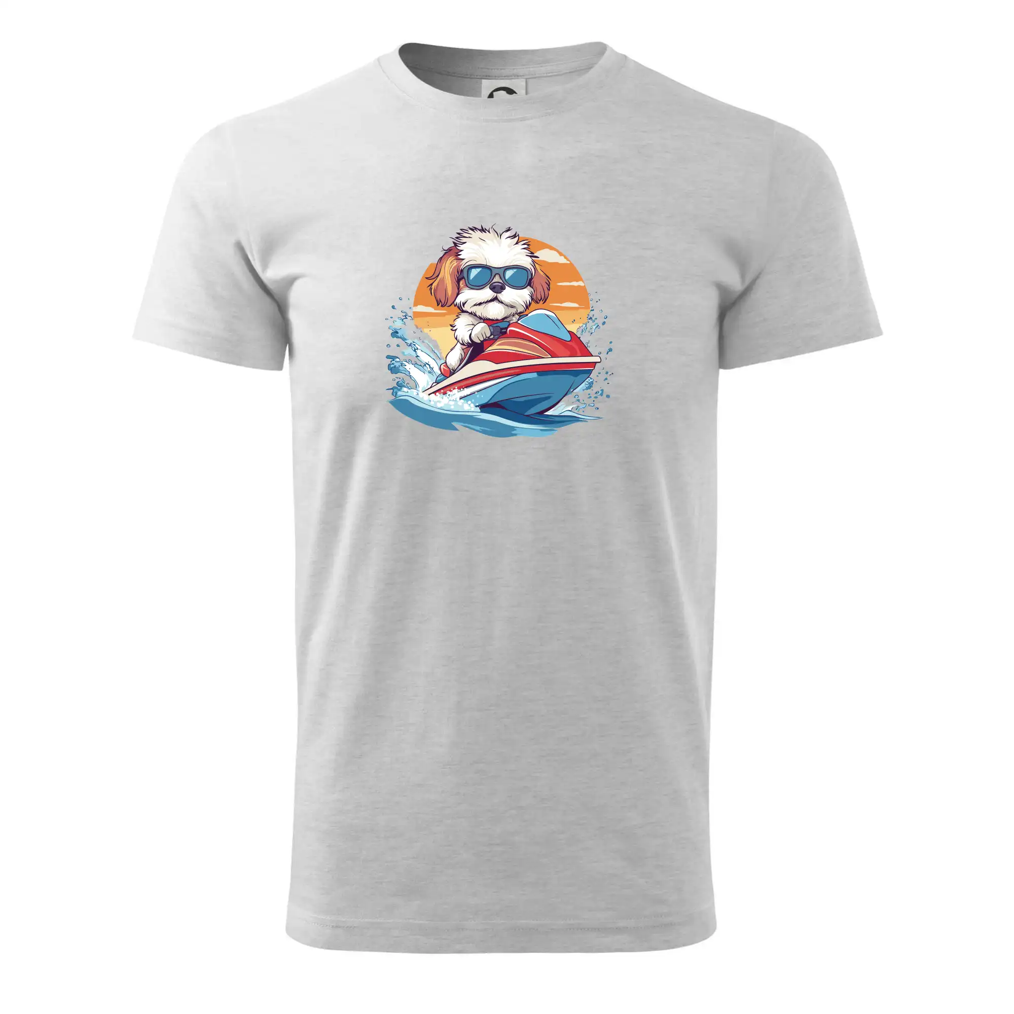 Bišonek na vodním skútru