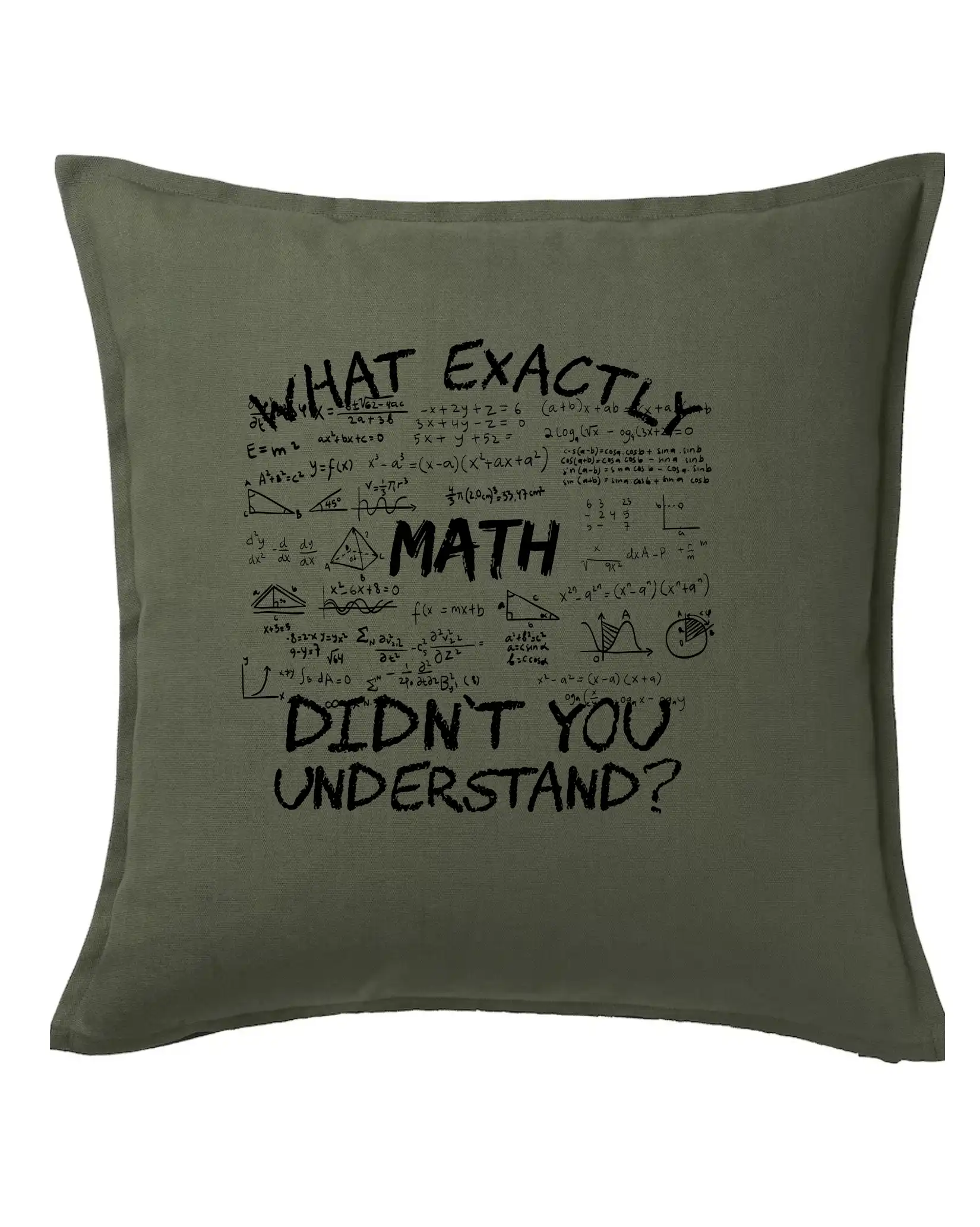 Vtipné tričká pre matematiky - What exactly didnt you understand  - Math - Vankúš 50x50