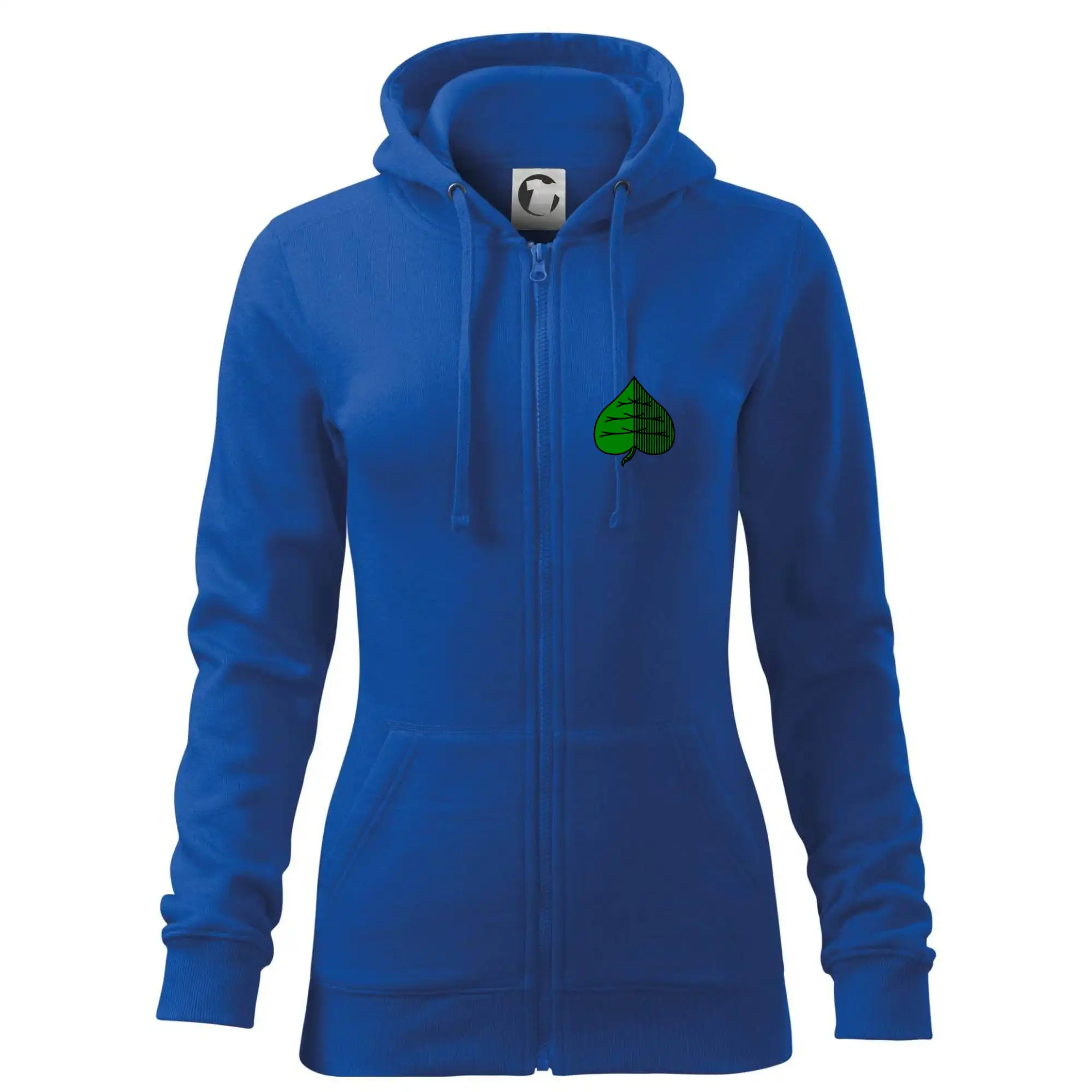 Tričká a mikiny so spoločenskými hrami  - Prší - Zelený - prso - Mikina dámska trendy zipper s kapucňou