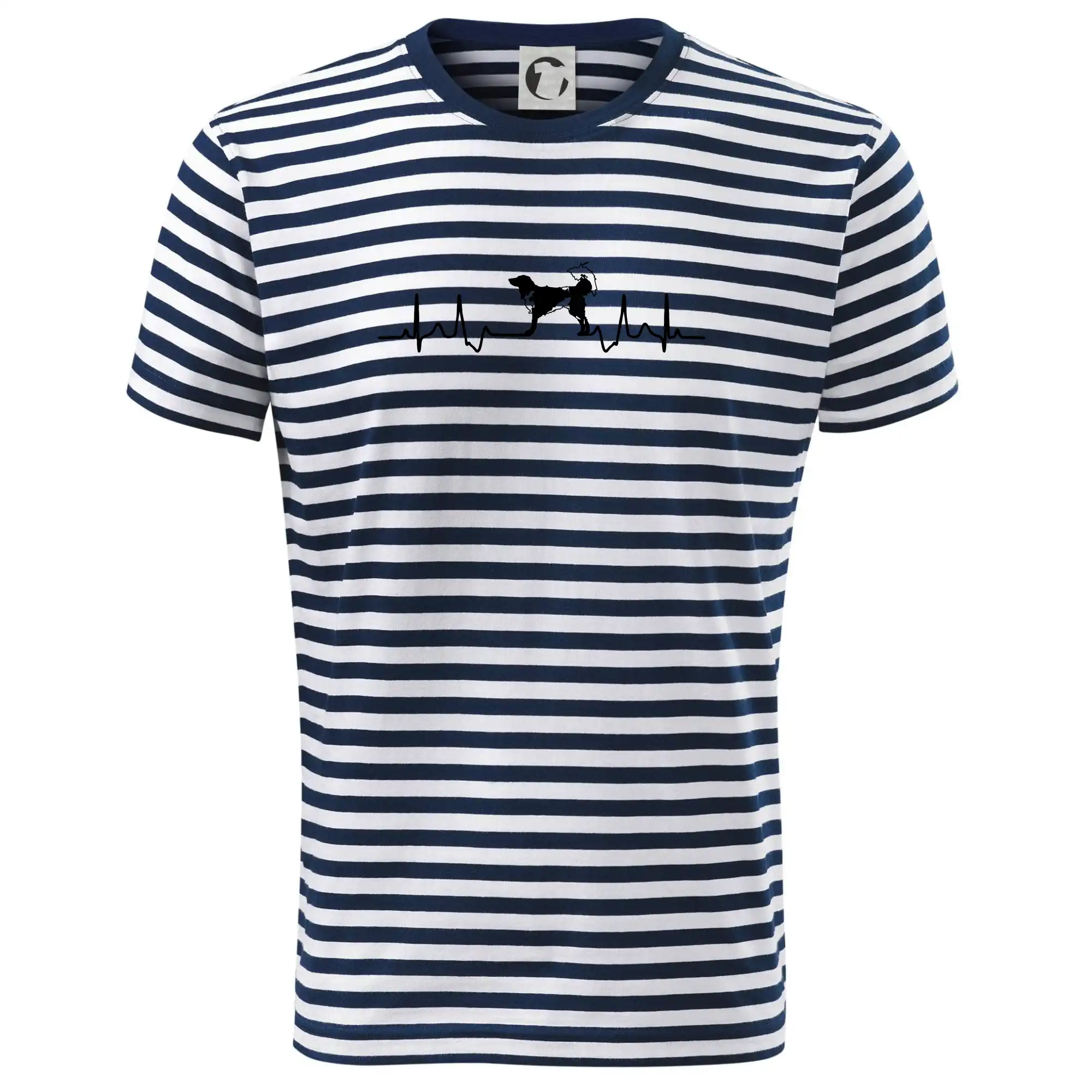 Ostatné psie plemená - Český strakatý pes EKG - Tričko na vodu