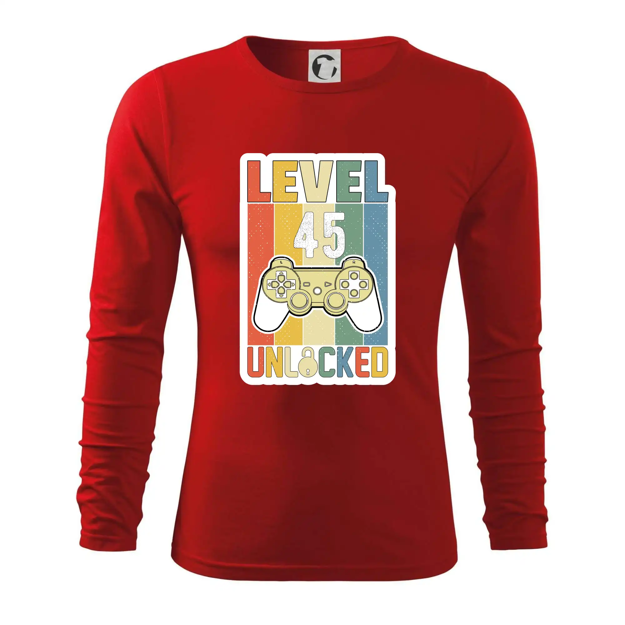 Tričká k narodeninám - Gaming narodeniny 45 - Tričko s dlhým rukávom FIT-T long sleeve