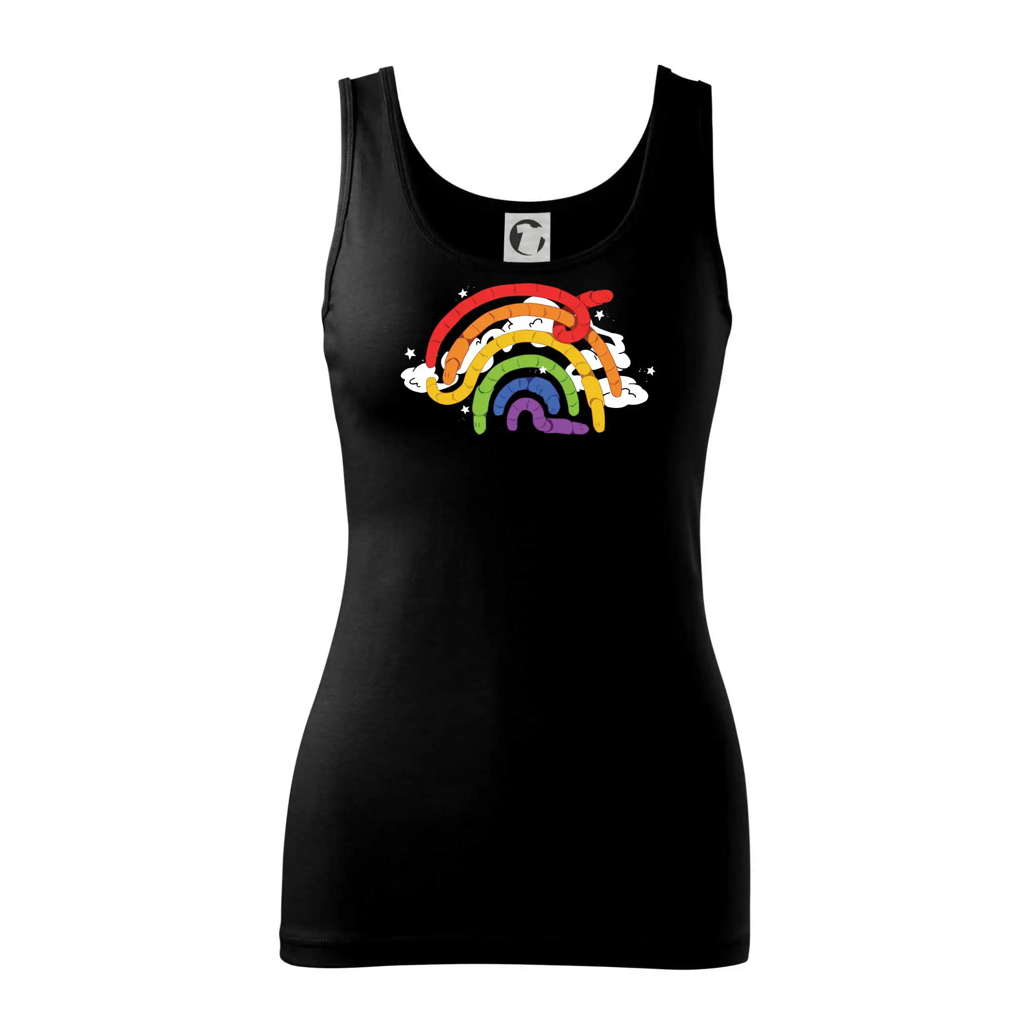 Tričká pre LGBT a Queer komunitu - Dážďovky dúha (Alexis Citrine) - Dámske tielko