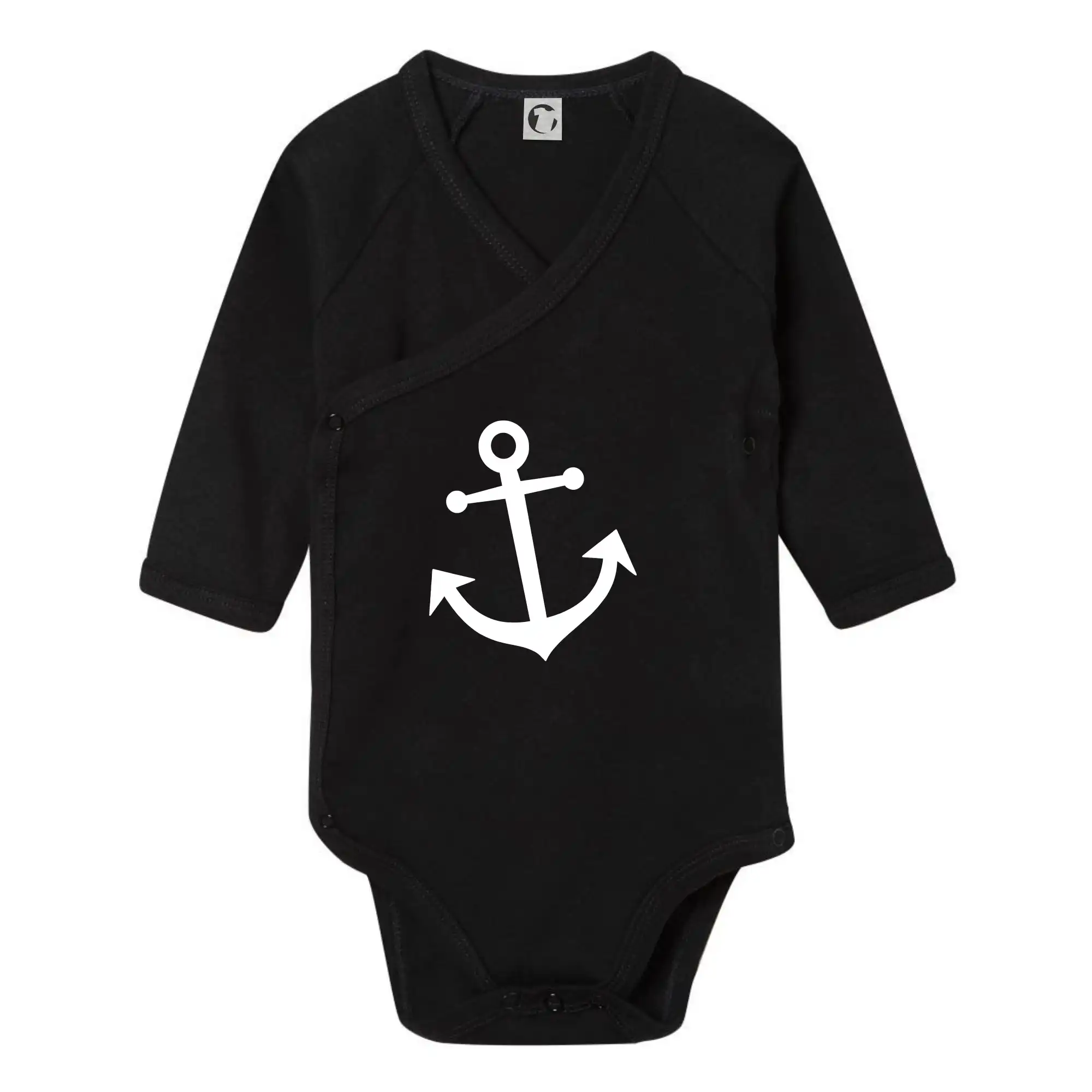 Vodácke tričká - Kotva - Body zavinovacie s dlhým rukávom