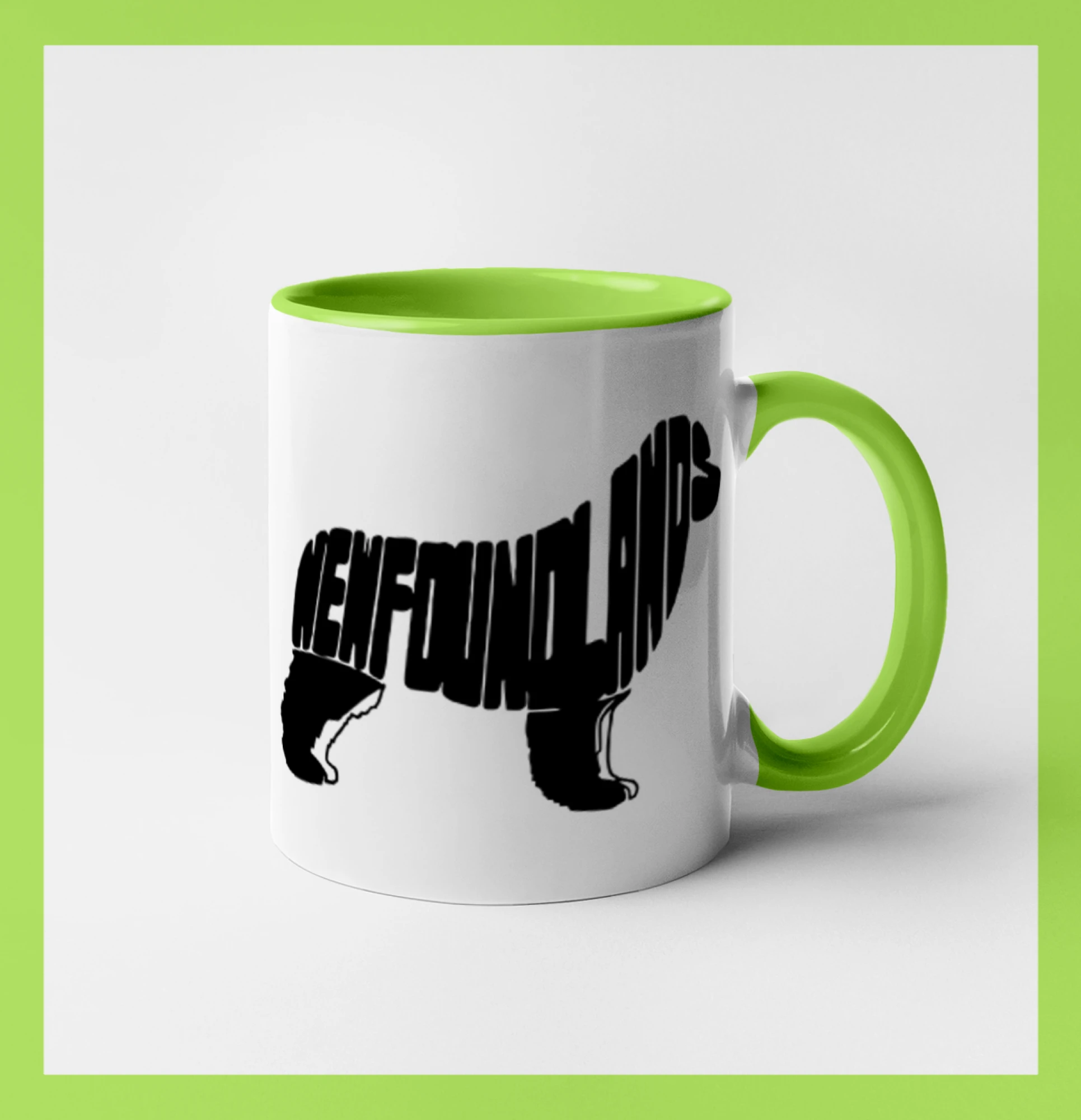 Novofundlandský pes - nápis v tělě